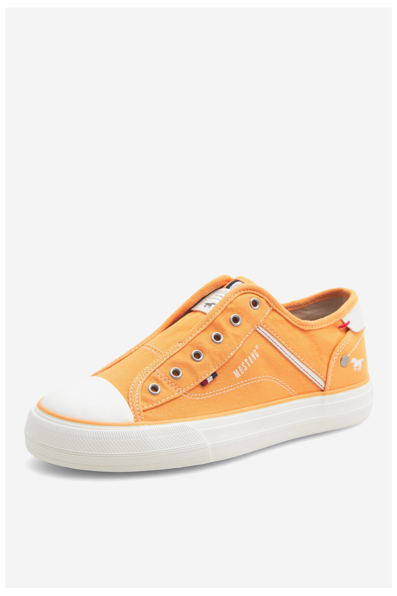 Plátěná obuv Mustang 1272-402-61 ORANŽOVÁ