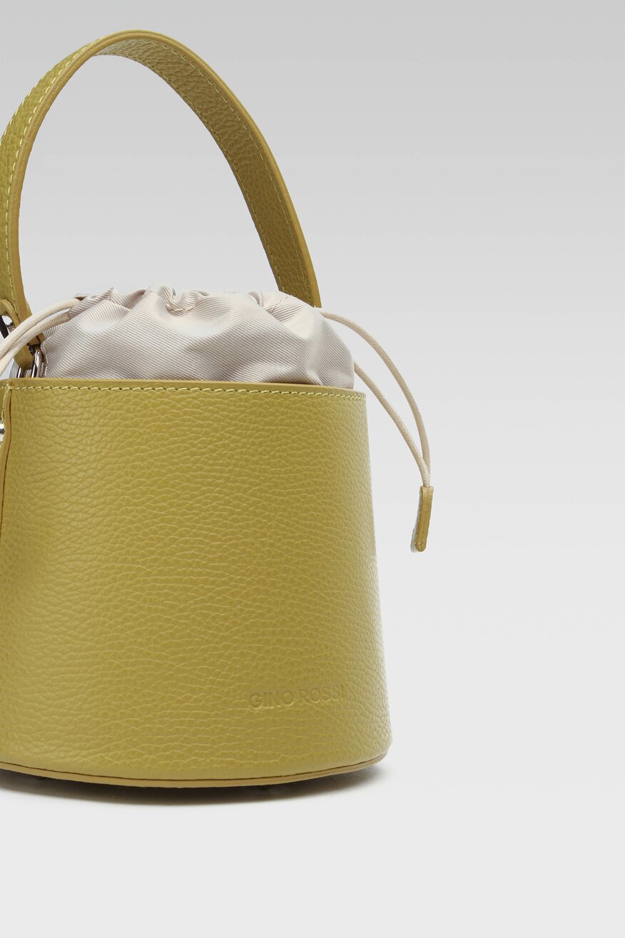 Gino Rossi - Torebka skórzana bucket bag - 5904248540548