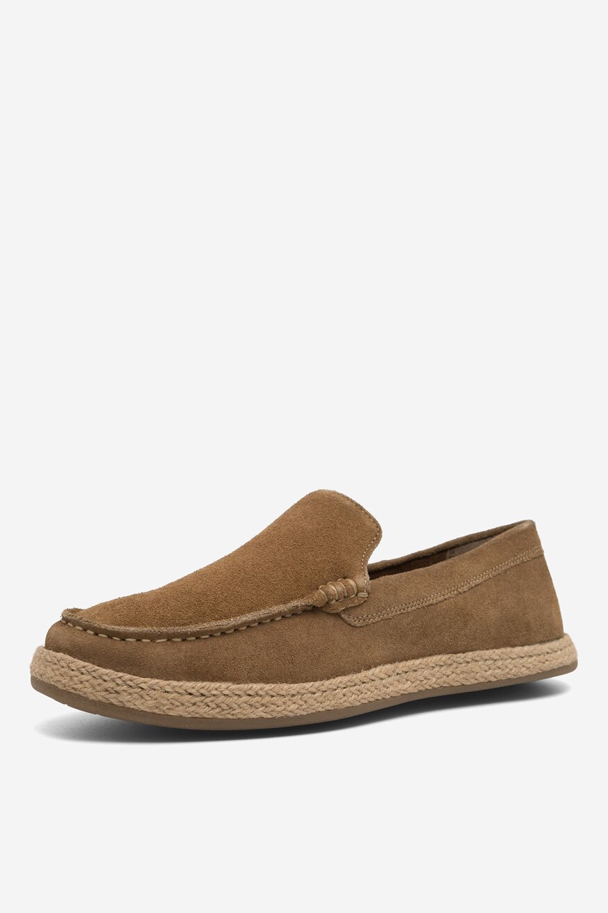 Lasocki - Skórzane półbuty beżowe - 5904862732442