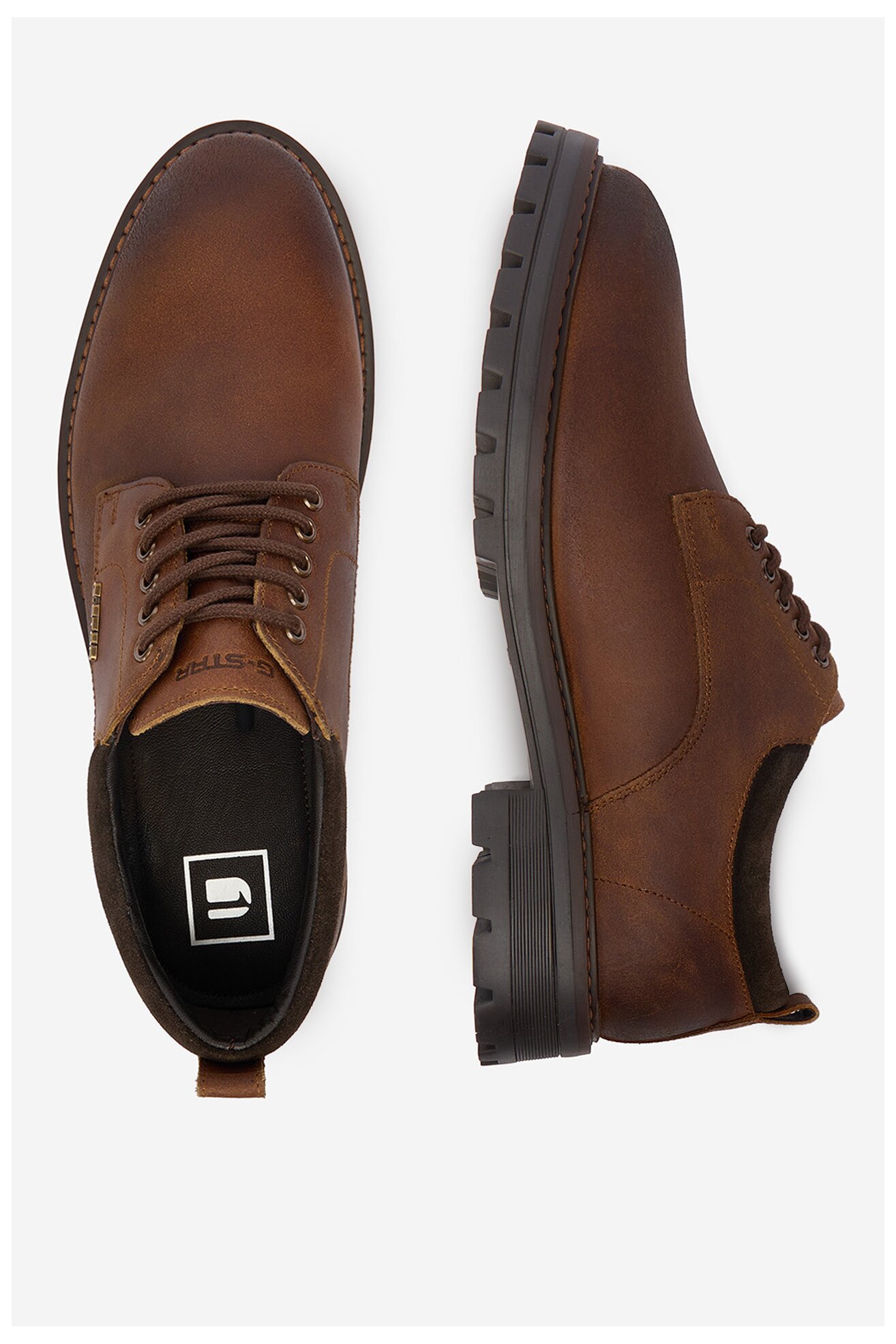 Félcipő G-STAR RAW CEO-NOLAN-10 MI24 BARNA