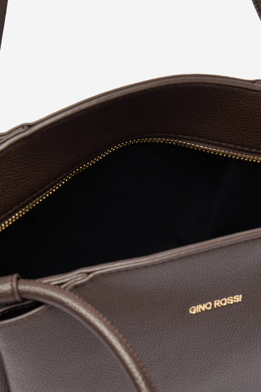 Дамска чанта Gino Rossi КАФЯВ - 5906751622766