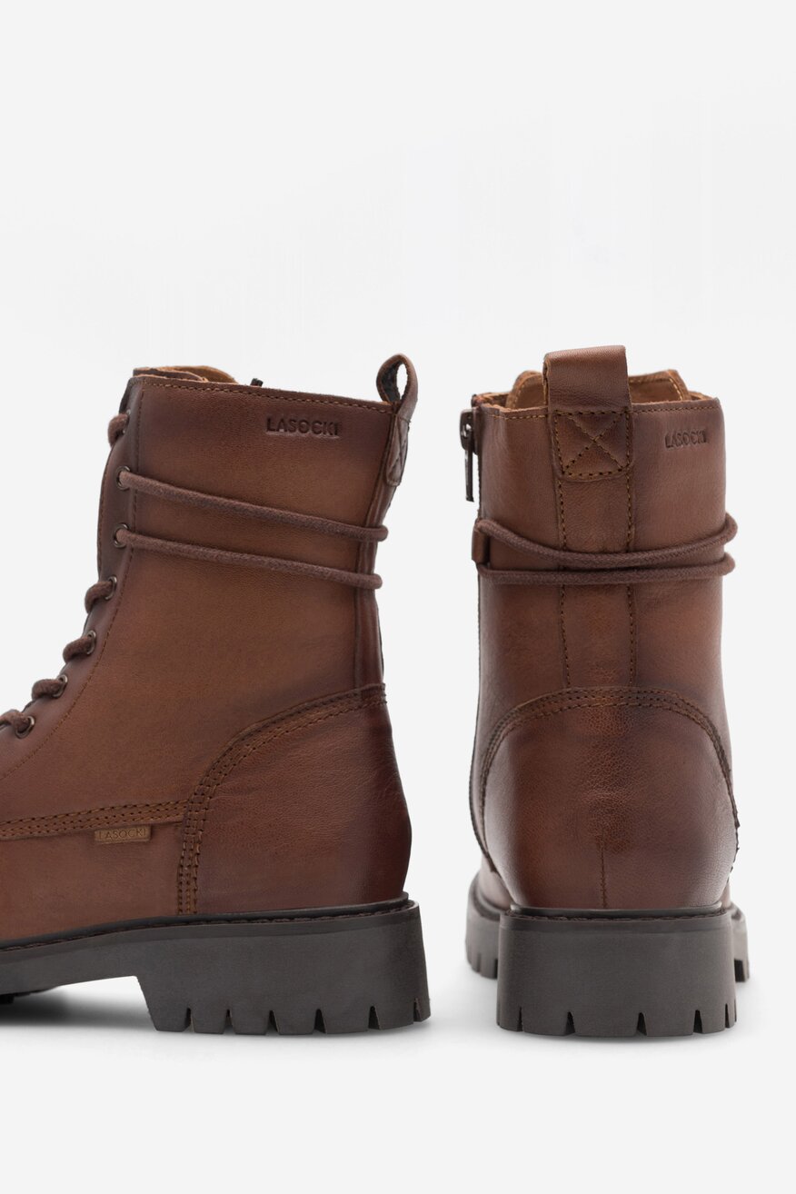 
                Lasocki Young - Trzewiki skórzane ocieplane - 5905588117070