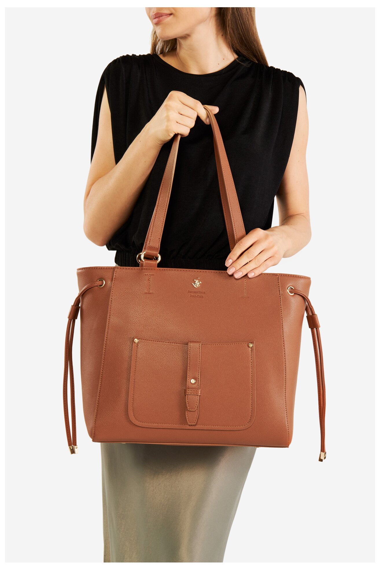 Дамска чанта Beverly Hills Polo Club BHPC-C-015-07 КАМЕЛ