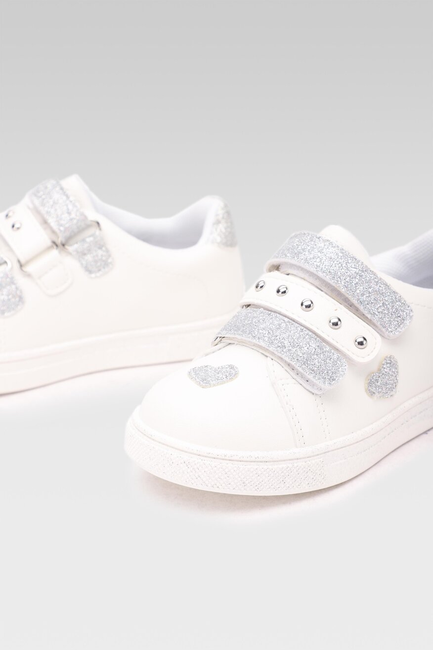 Nelli Blu - Półbuty pastelowe białe - 5903698315003