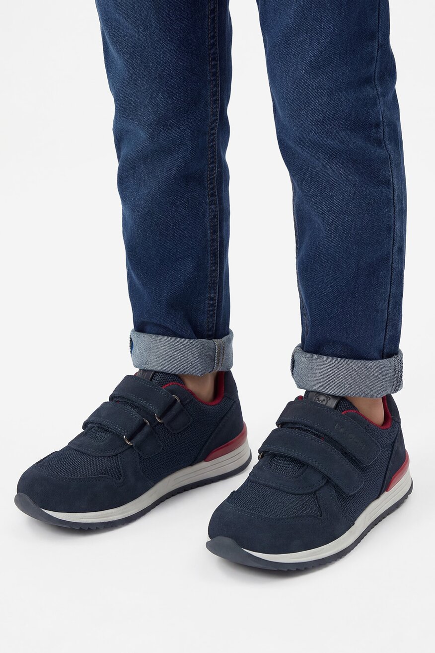 
                Lasocki Kids - Sneakersy skórzane na rzepy - 5906751594124