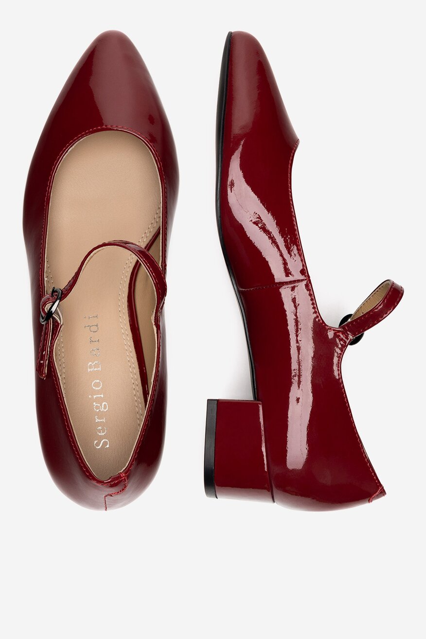 
                Туфлі-Човники Sergio Bardi БОРДОВИЙ - 5905588790341