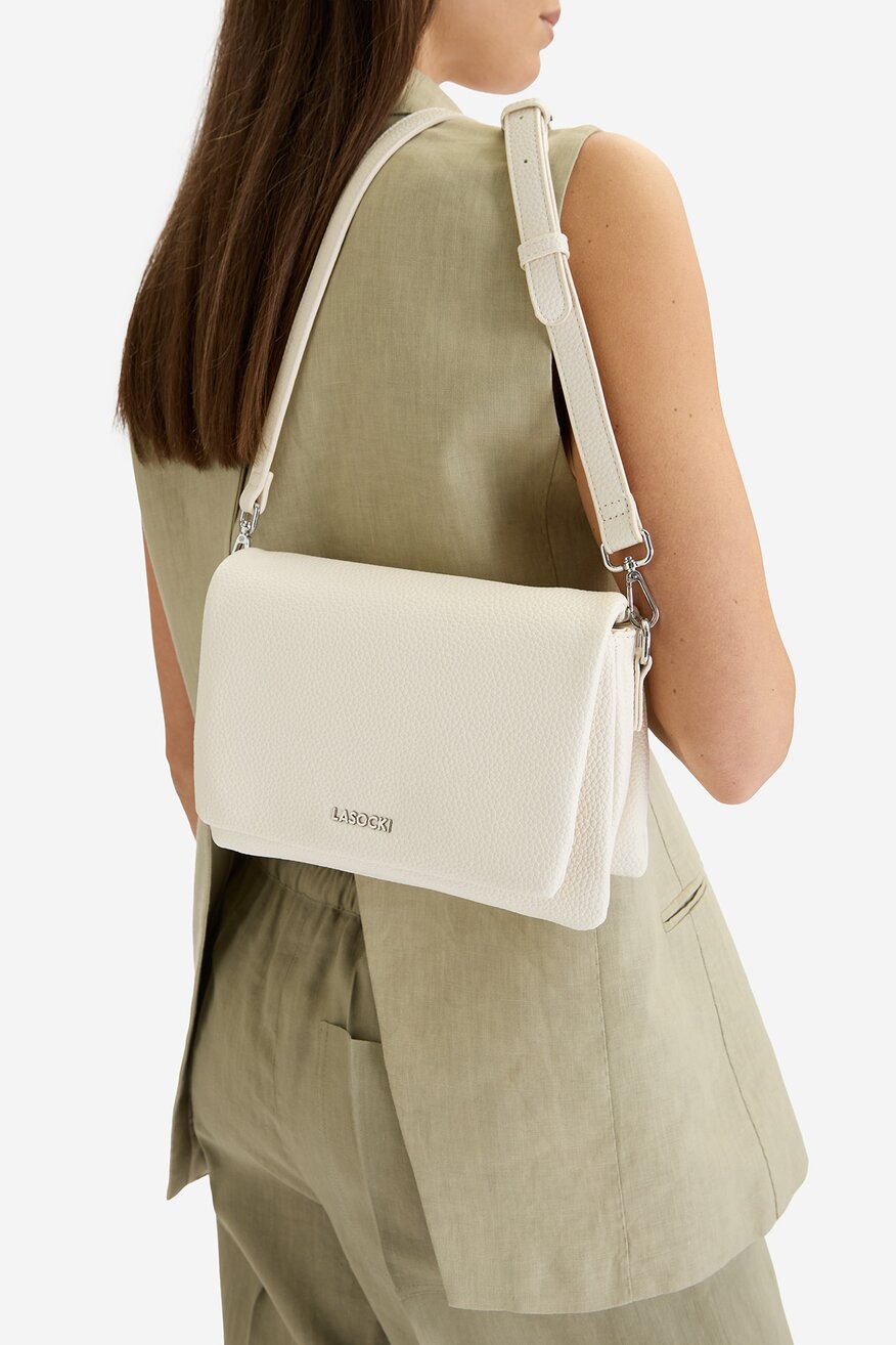 Дамска чанта Lasocki СЛОНОВА КОСТ - 5906751566060