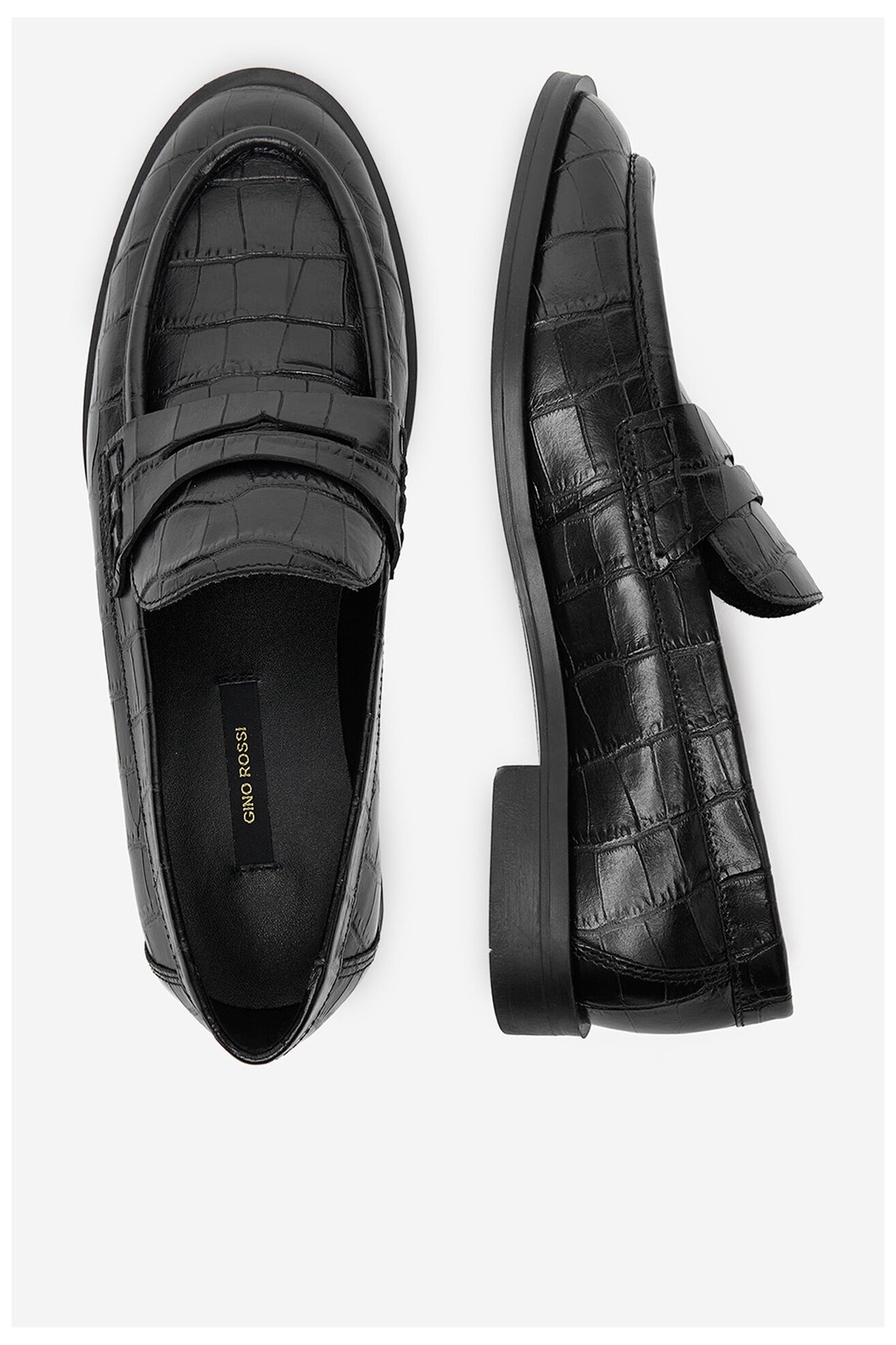 Mokaszin Gino Rossi EO-MANU-25550PE FEKETE
