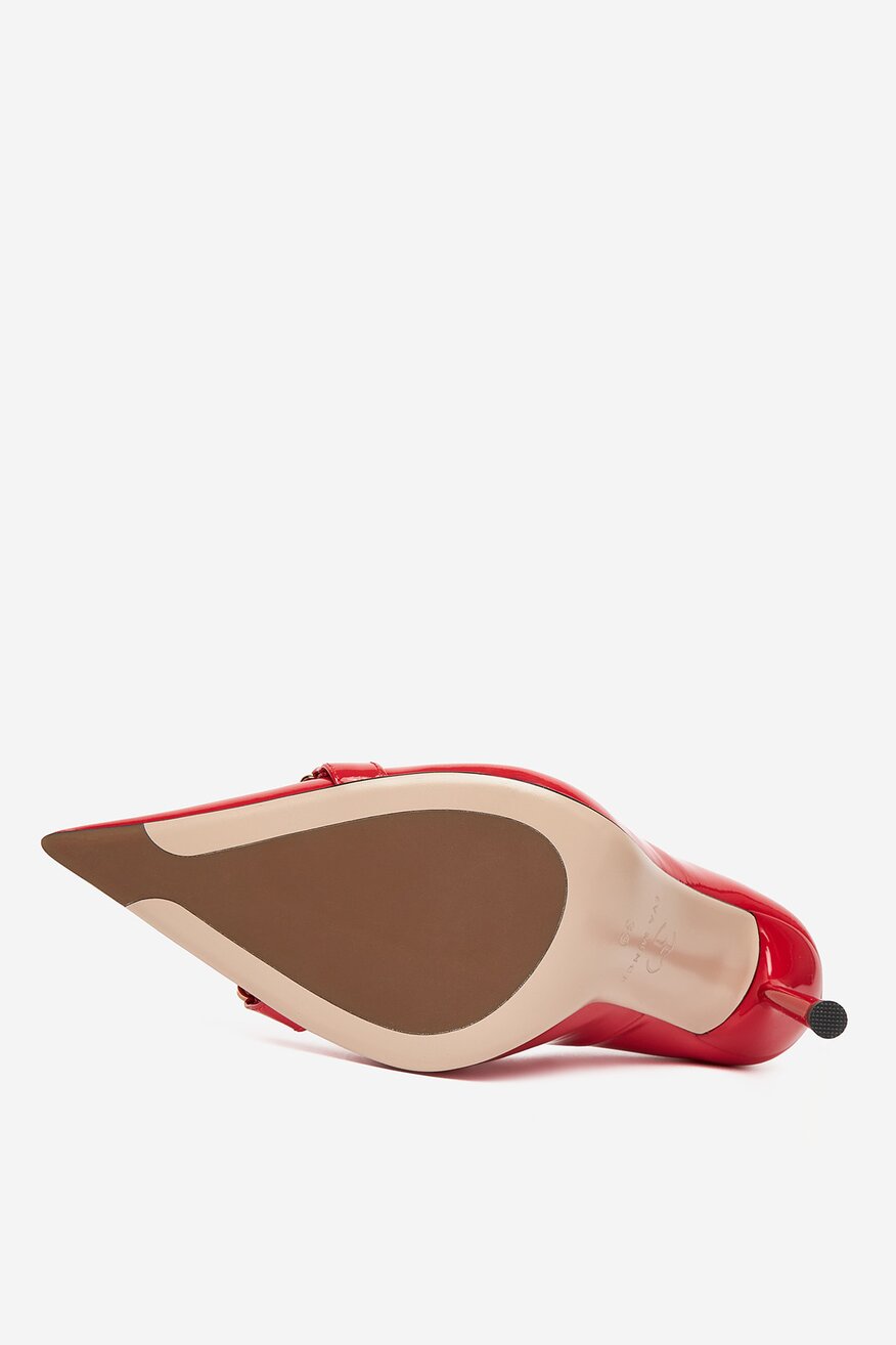 Pantofi cu toc EVA MINGE ROŞU - 5906751283493