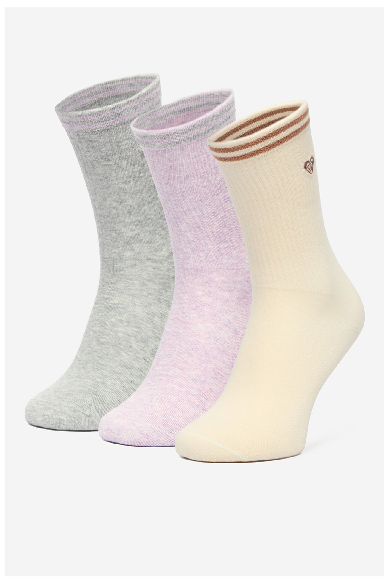 Skarpetki ROXY CEO_BR_ROXY_2032_W_AW25 (3 PACK) Beżowy