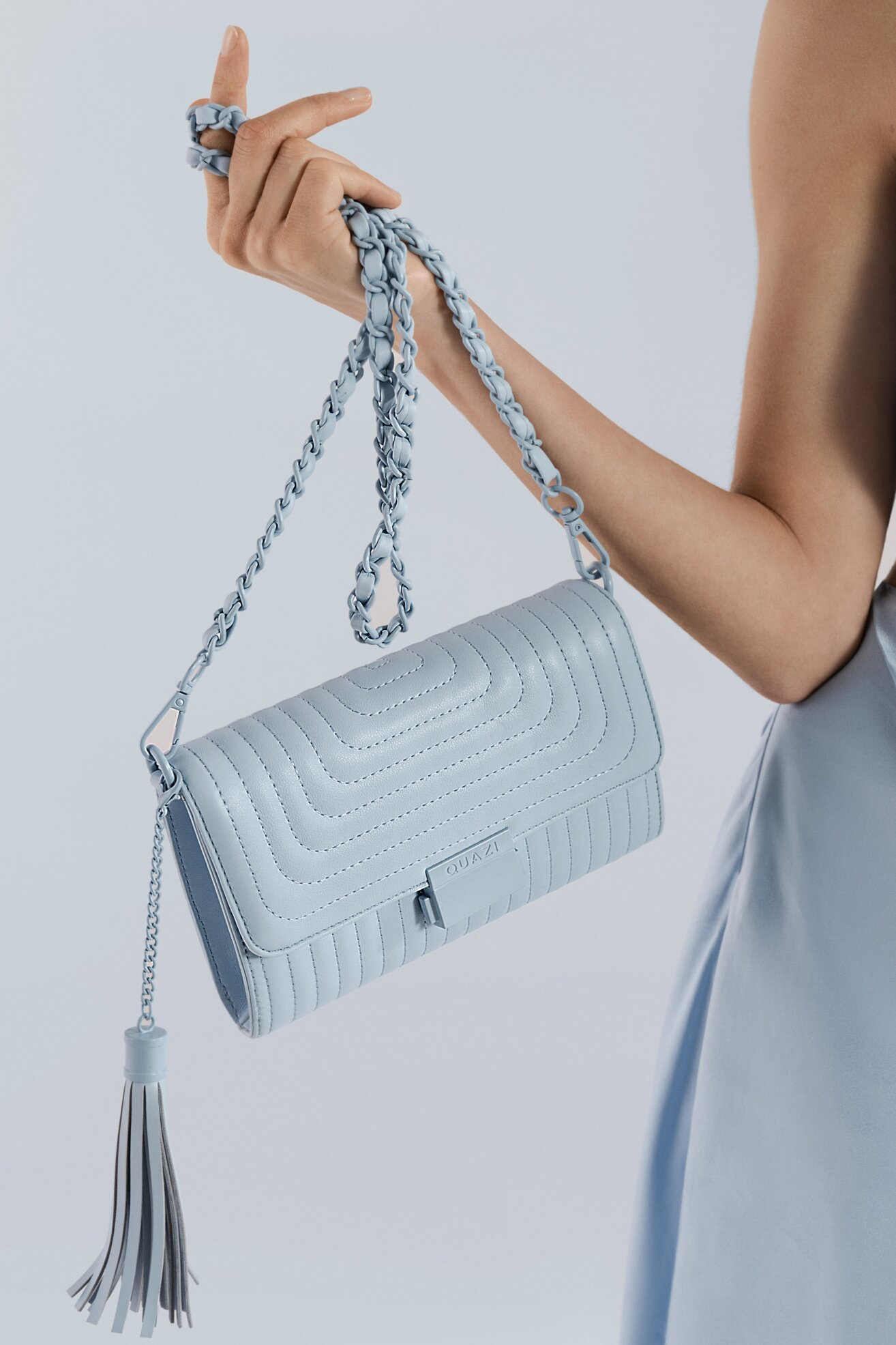 Geantă de mână Quazi RX90020 ALBASTRU