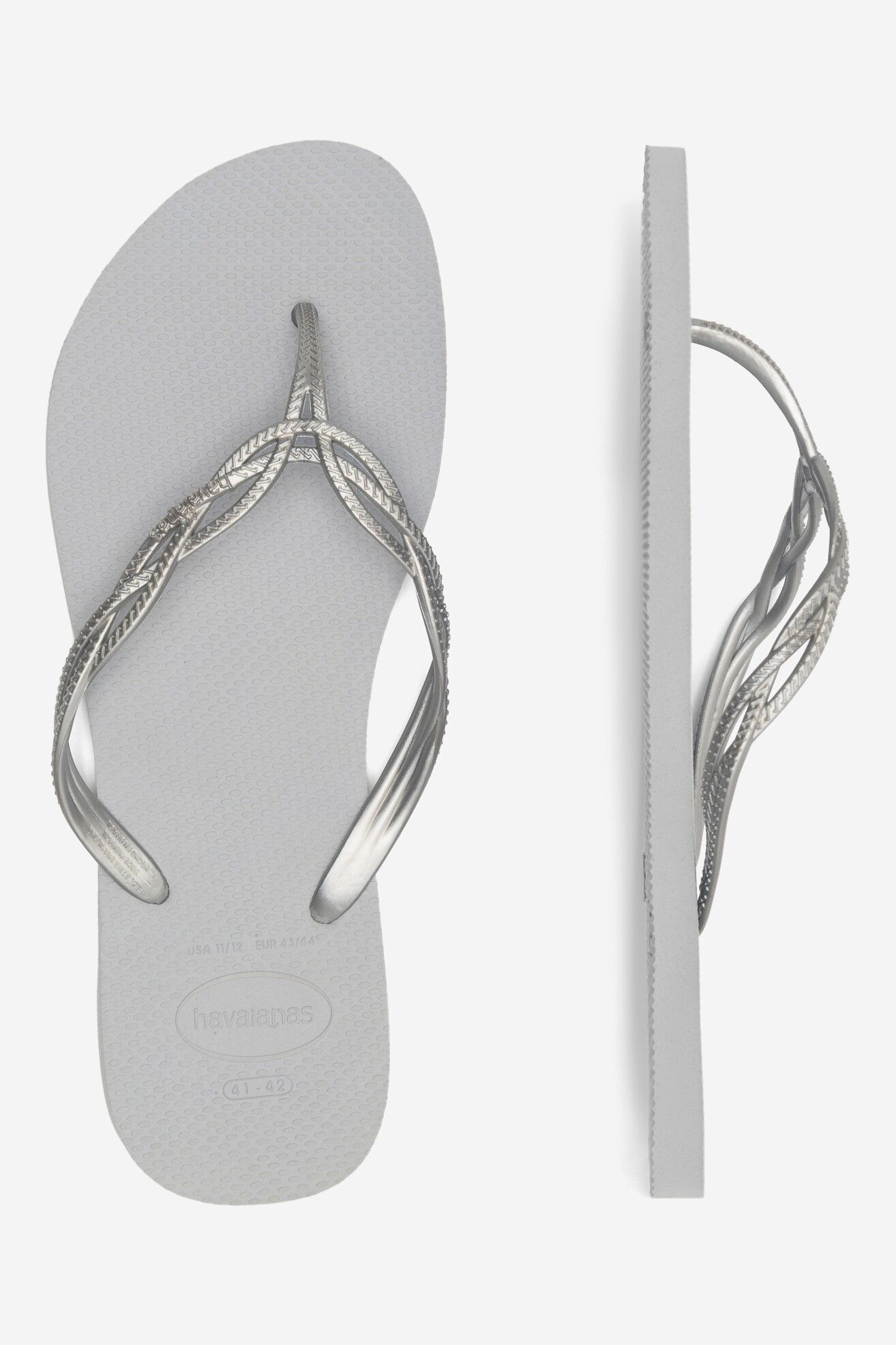 Klapki Havaianas 41232253498 Szary jasny