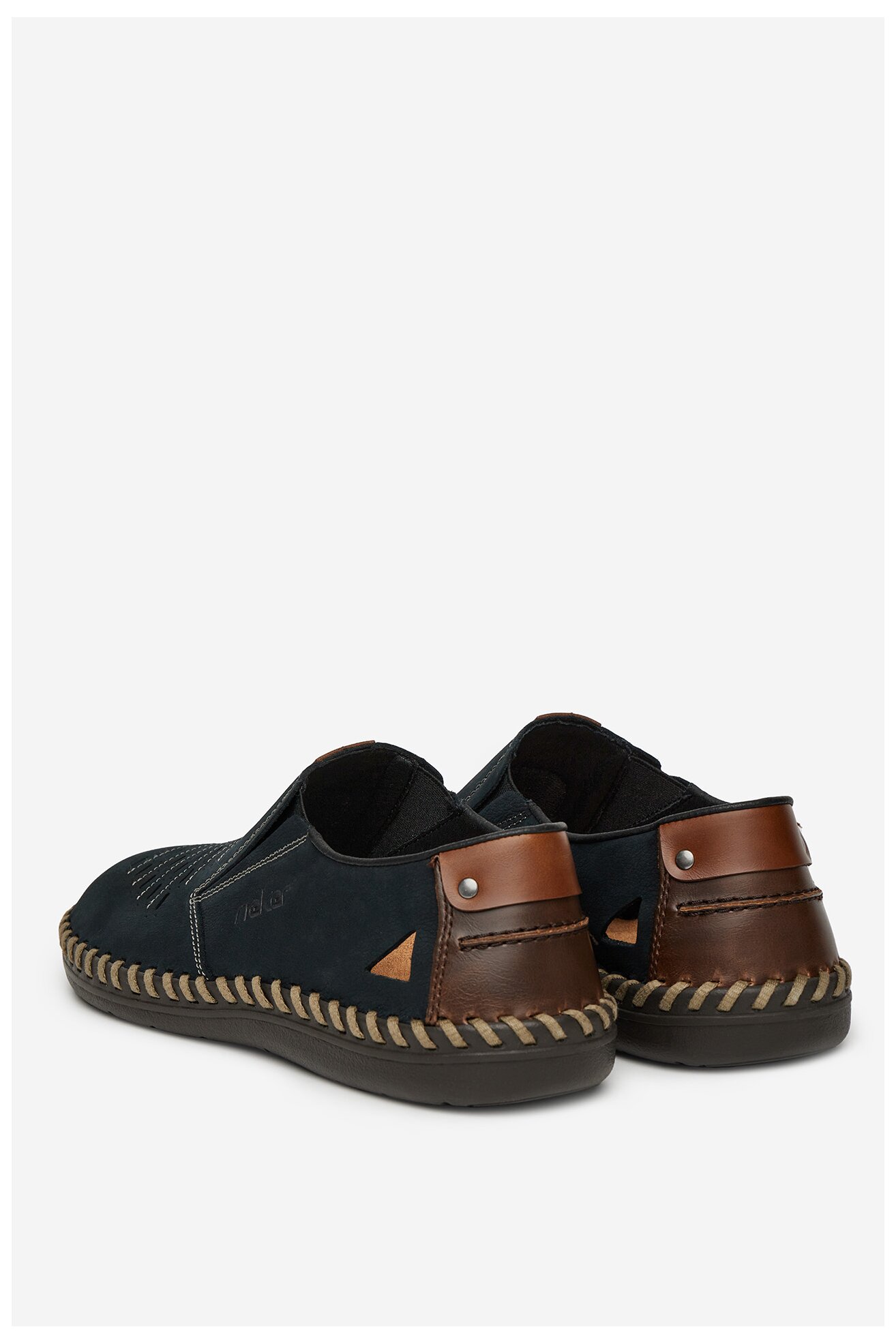 Polobotka Rieker B2457-14 TMAVĚ MODRÁ