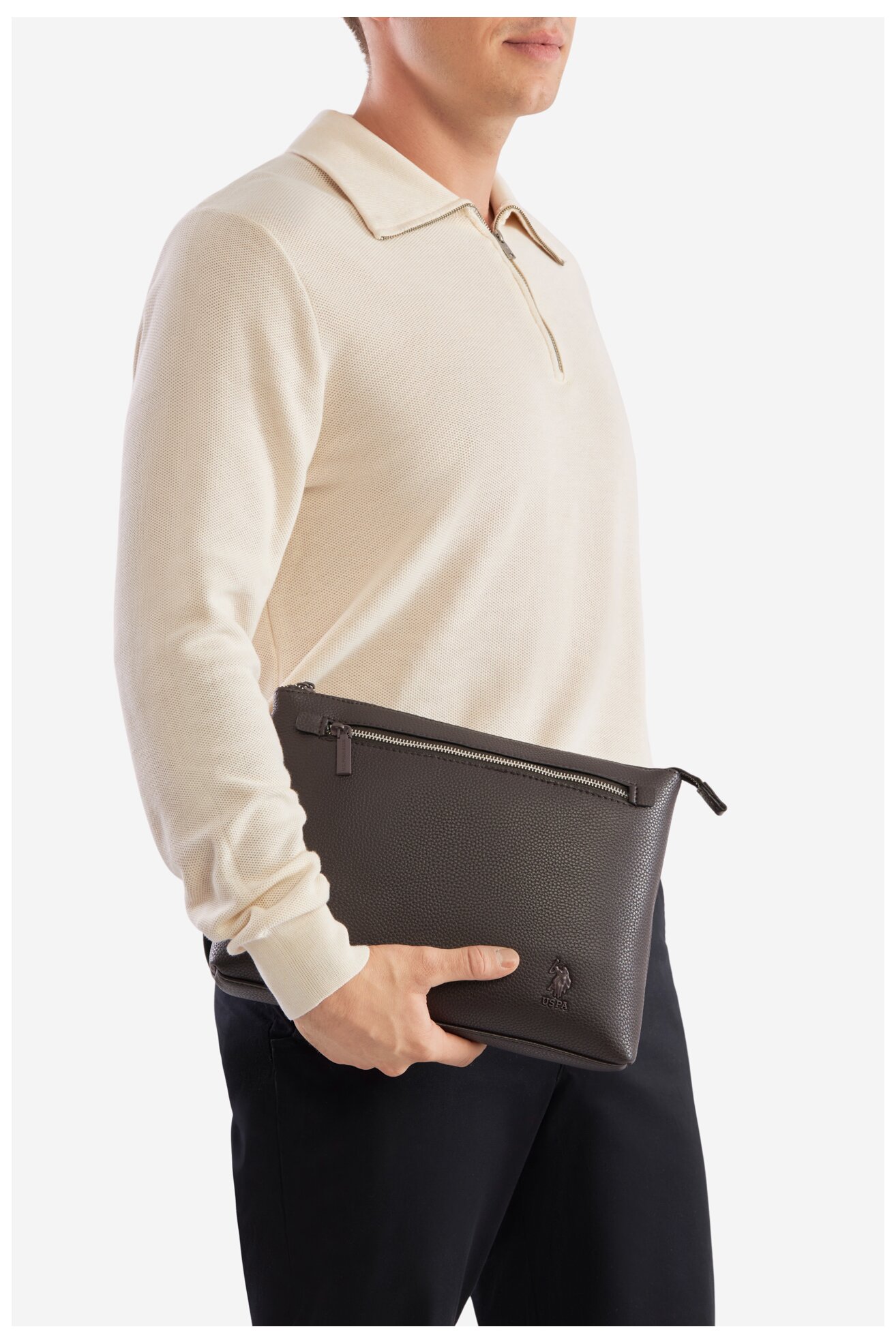 Torba męska U.S. POLO ASSN. BEUXT5748MVP Brązowy ciemny