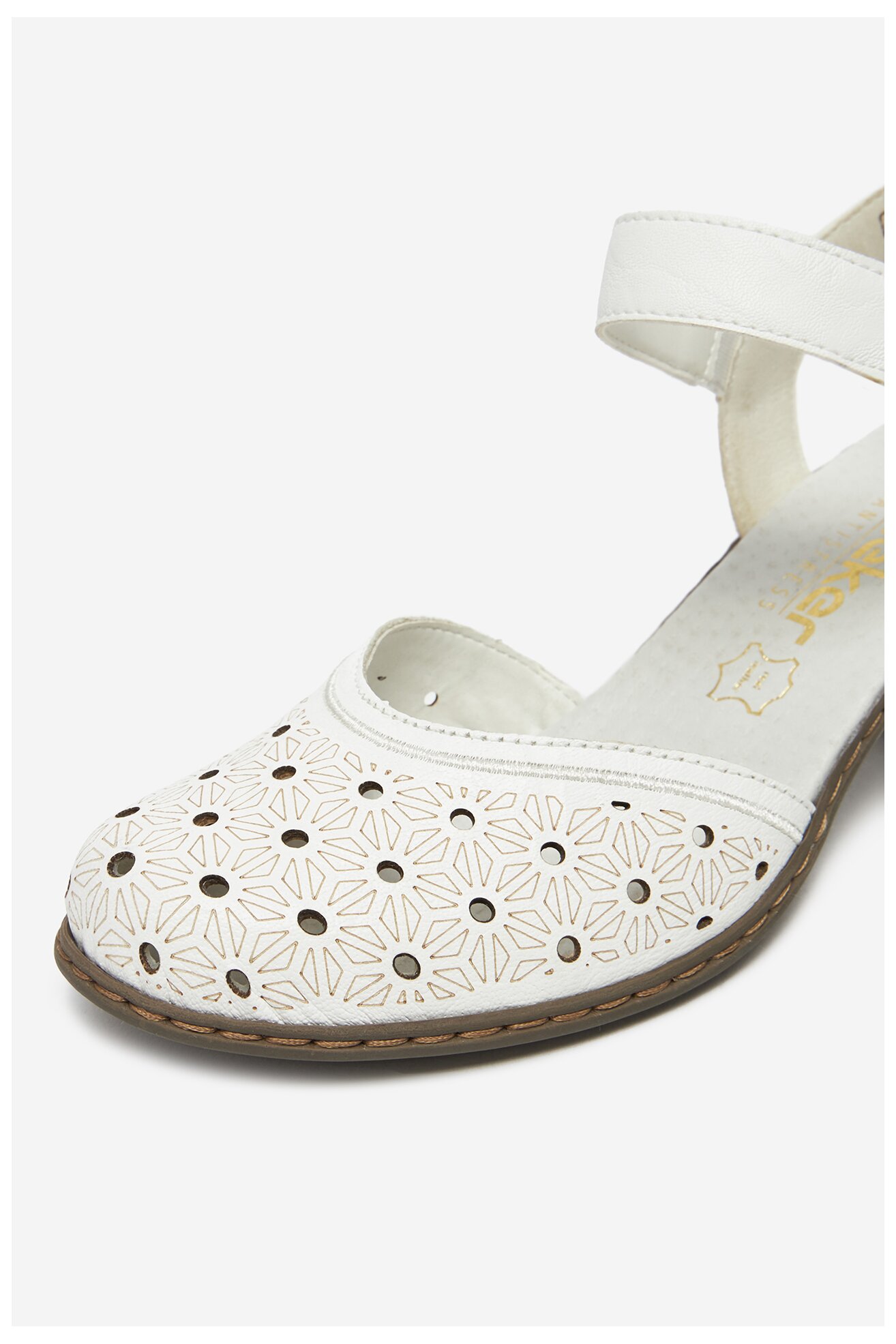 Sandały Rieker 40991-80 Biały