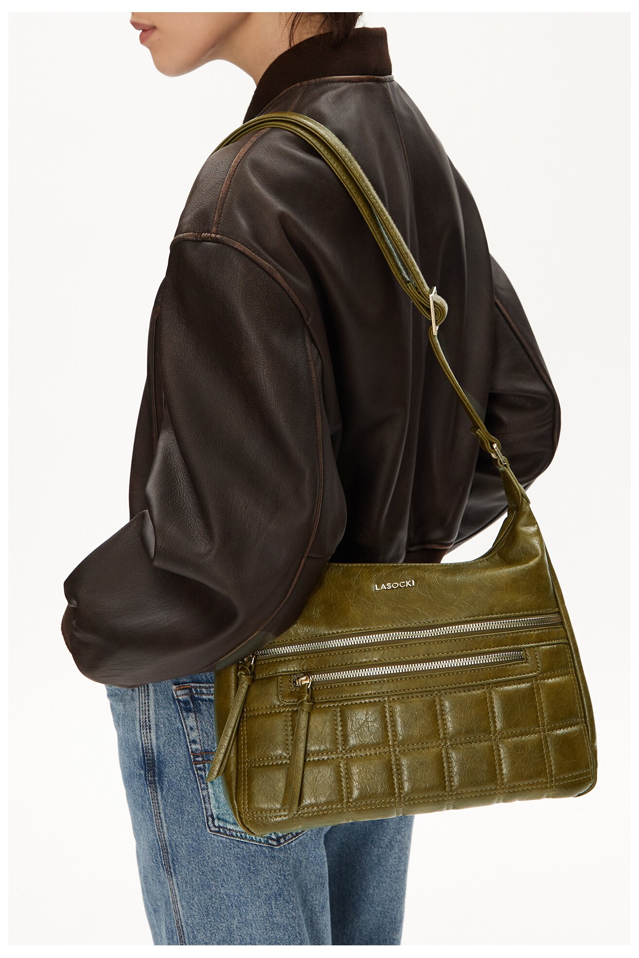 Сумка З Ремінцем Lasocki C-LSK-L-010-08 ТЕМНО-ЗЕЛЕНИЙ