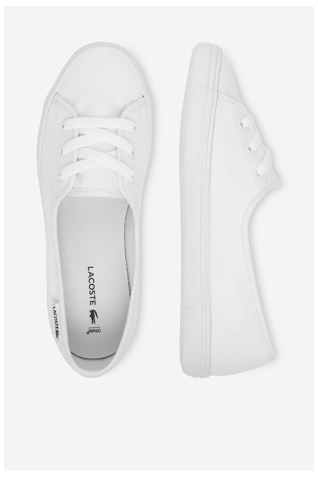 Trampki LACOSTE MARY JAN BASE 48CFA0028-21G Biały