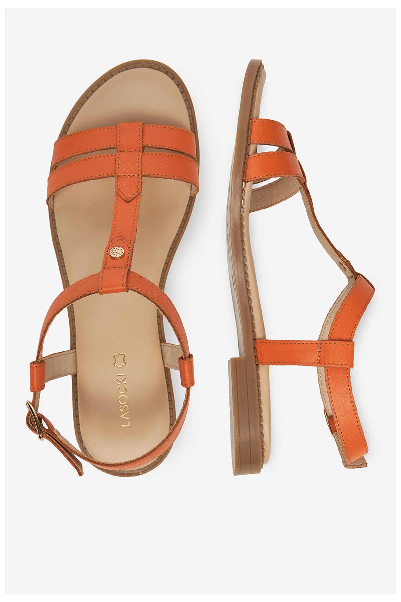 Sandały Lasocki EST-AFIONA-10 Pomarańczowy