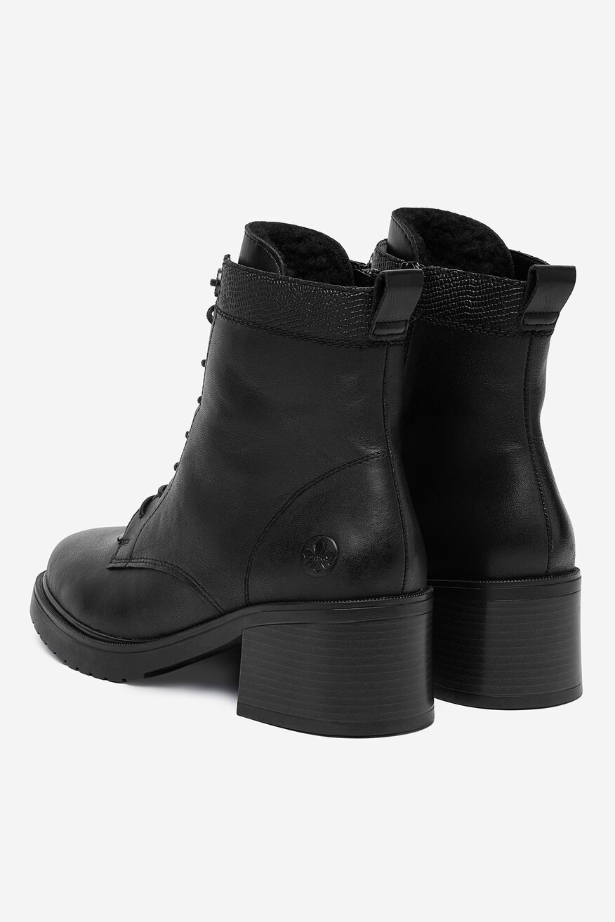 Rieker - Trzewiki skórzane ocieplane - 2230085563628