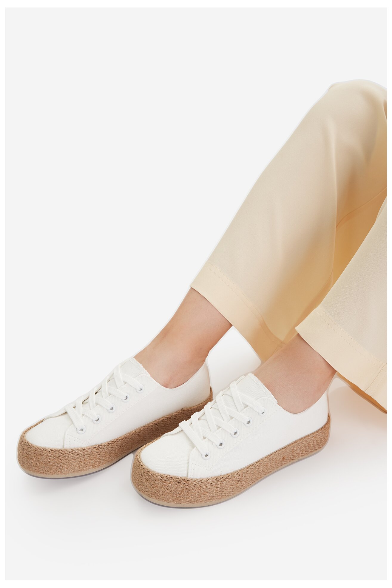 Espadryle Jenny CEO-WS19130-3 Biały