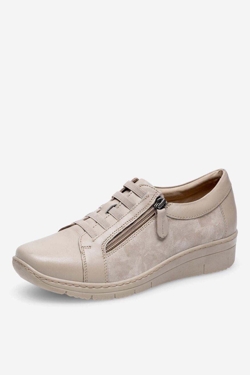 Go Soft - Półbuty skórzane na koturnie - 5905588384687