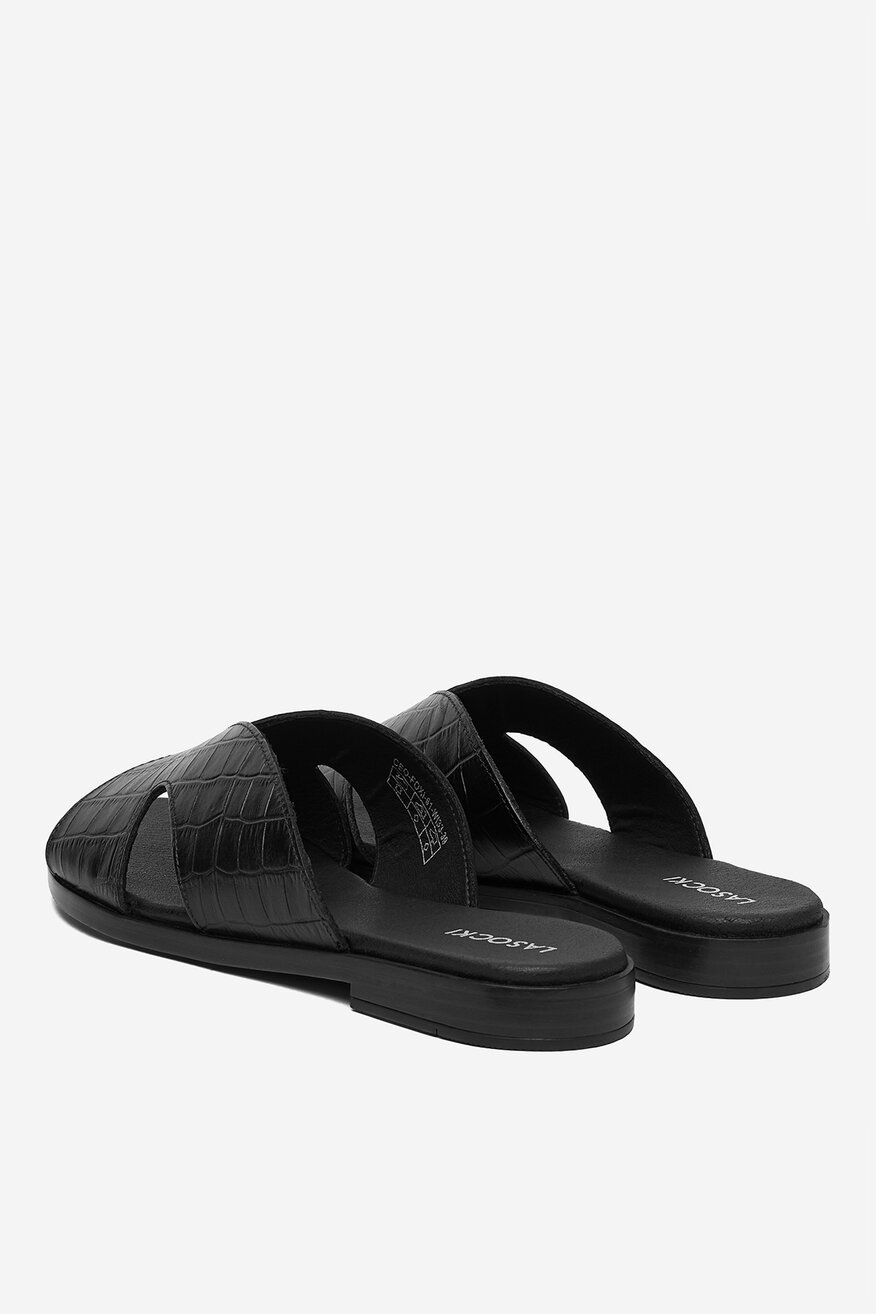 
                Lasocki - Klapki skórzane - 5907964077329