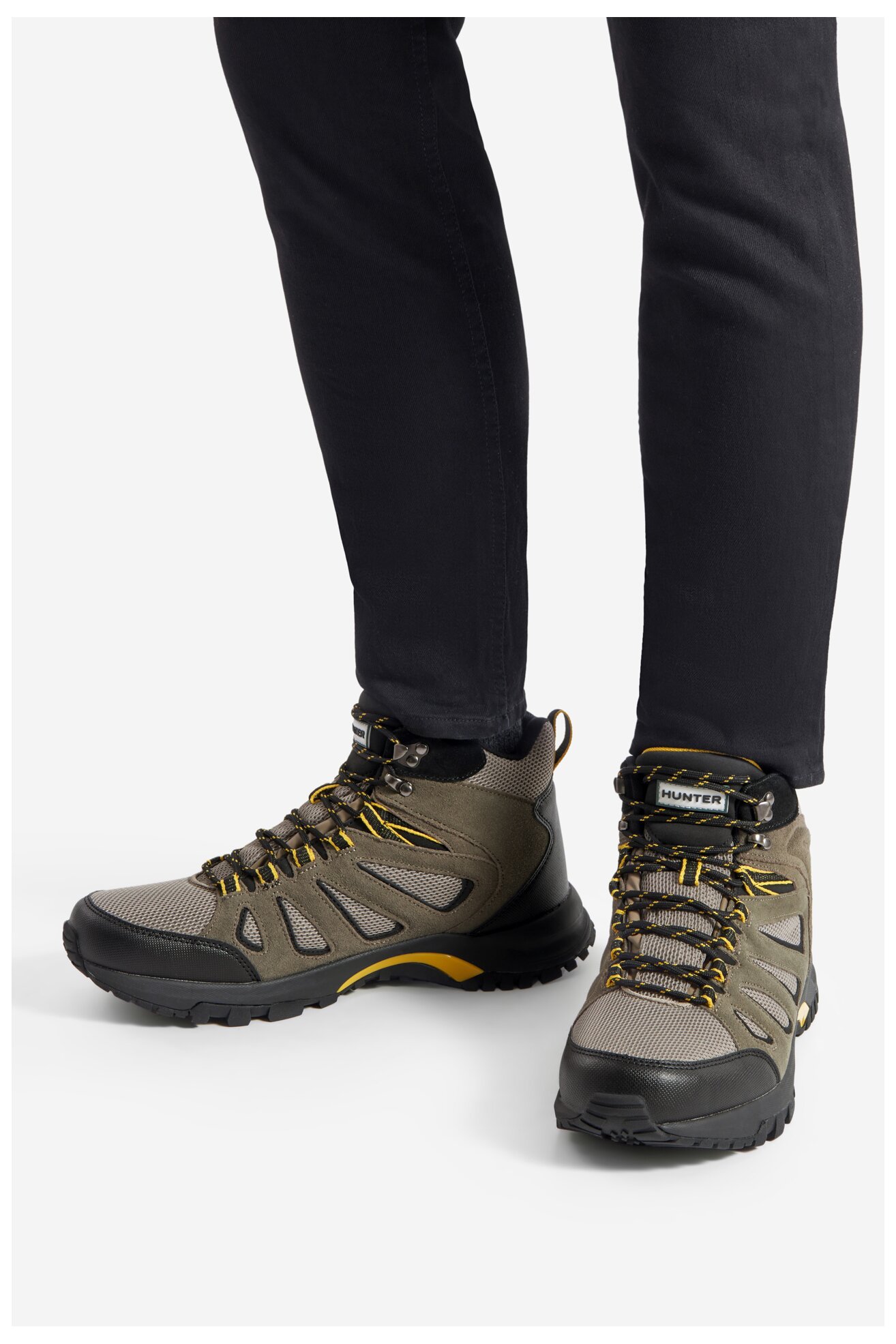 Túracipő HUNTER MASON MID HIKER WP SÖTÉTBÉZS