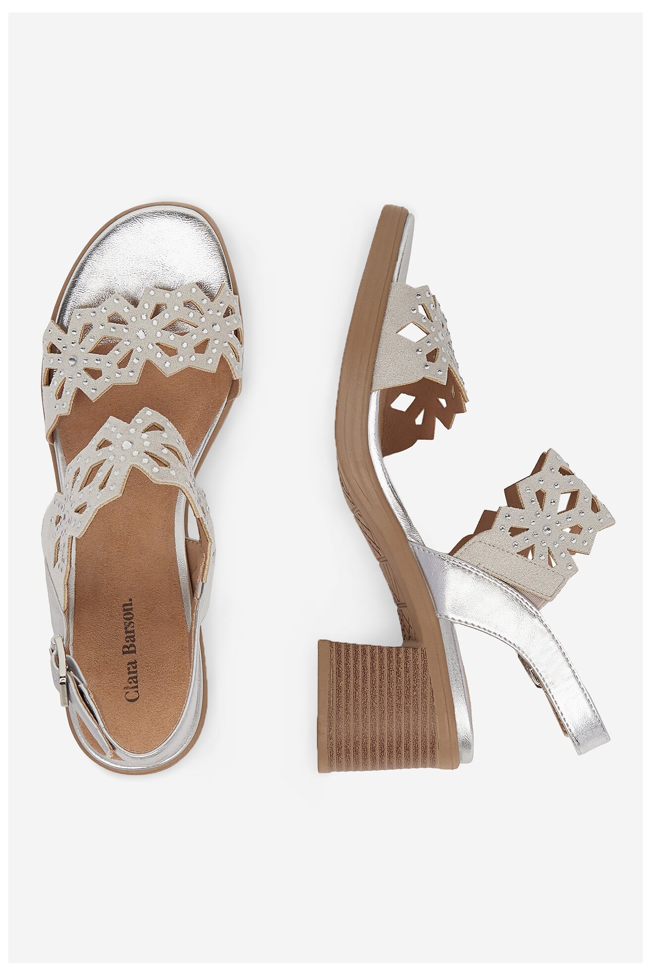 Сандали Clara Barson WS10006-08 СРЕБРИСТ