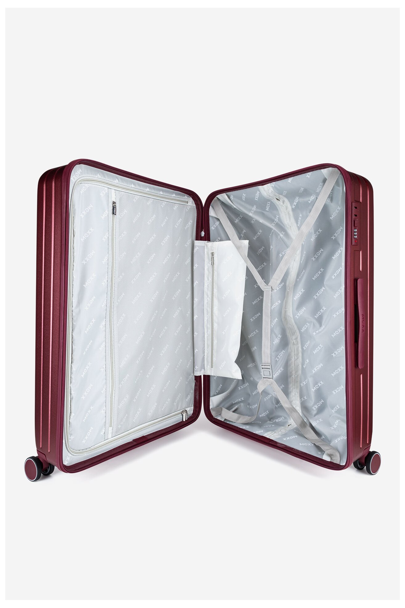 Walizka Mexx MEXX-L-036-07 BURGUNDY Bordowy