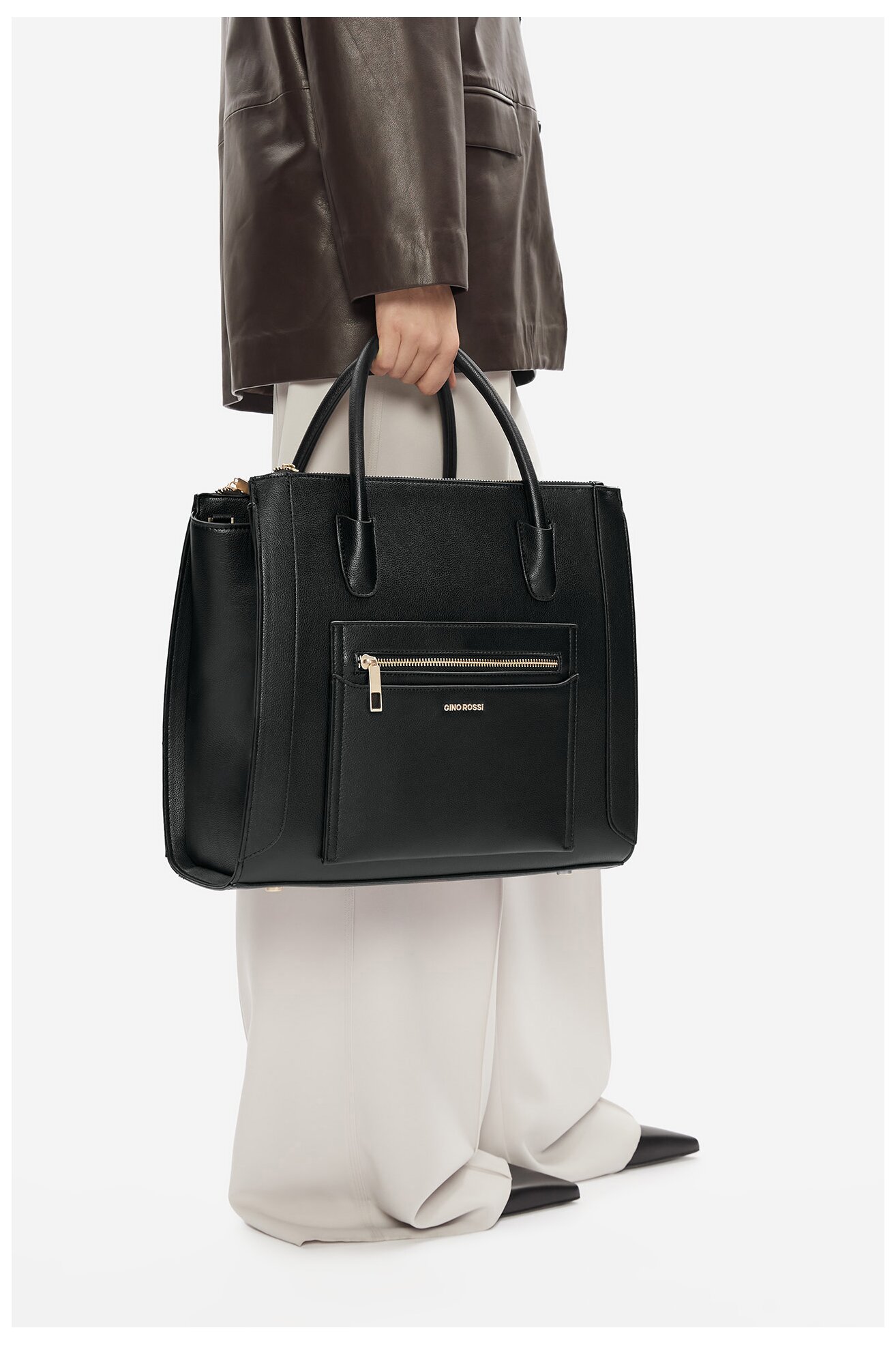 Kézitáska Gino Rossi WEN-18 SS FEKETE