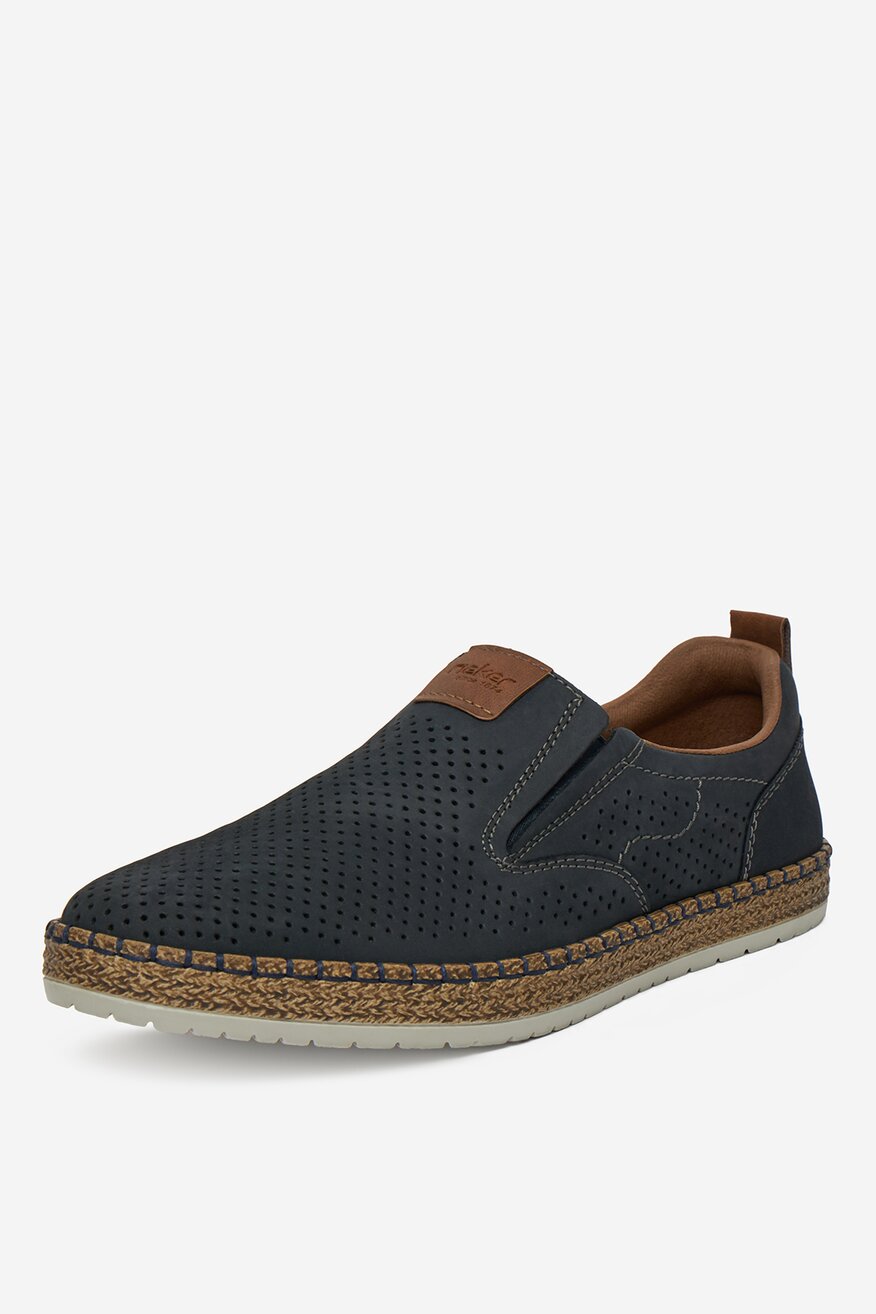 Rieker - Espadryle skórzane - 2230078408523
