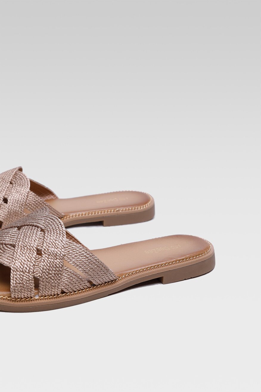 
                DeeZee - Klapki metaliczne złote - 5904248745226