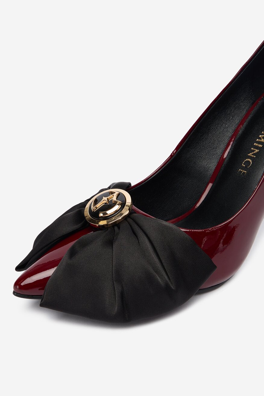 
                Туфлі-Човники EVA MINGE БОРДОВИЙ - 5906751283172