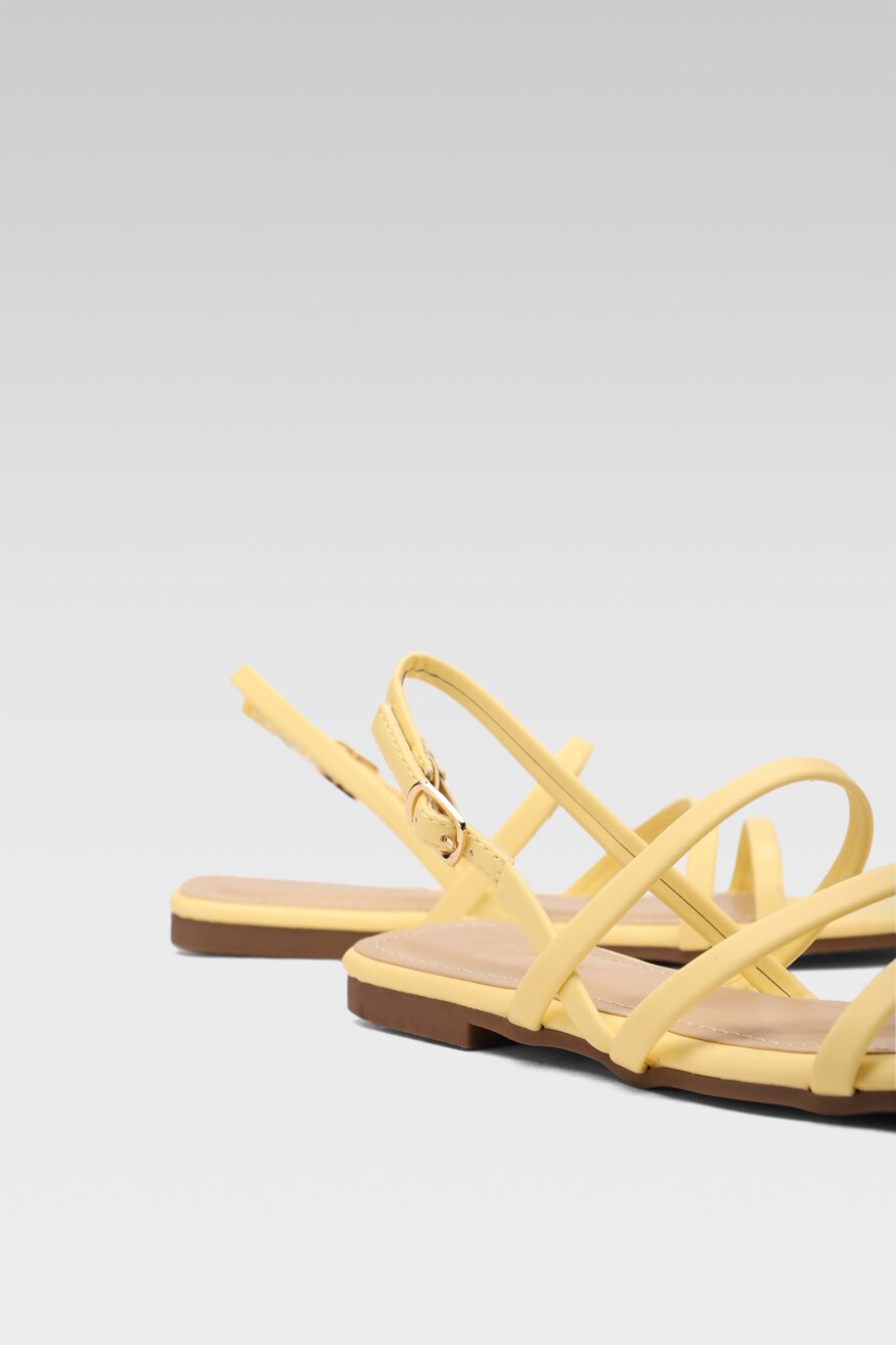 Jenny Fairy - Sandały pastelowe żółte - 5903698673370
