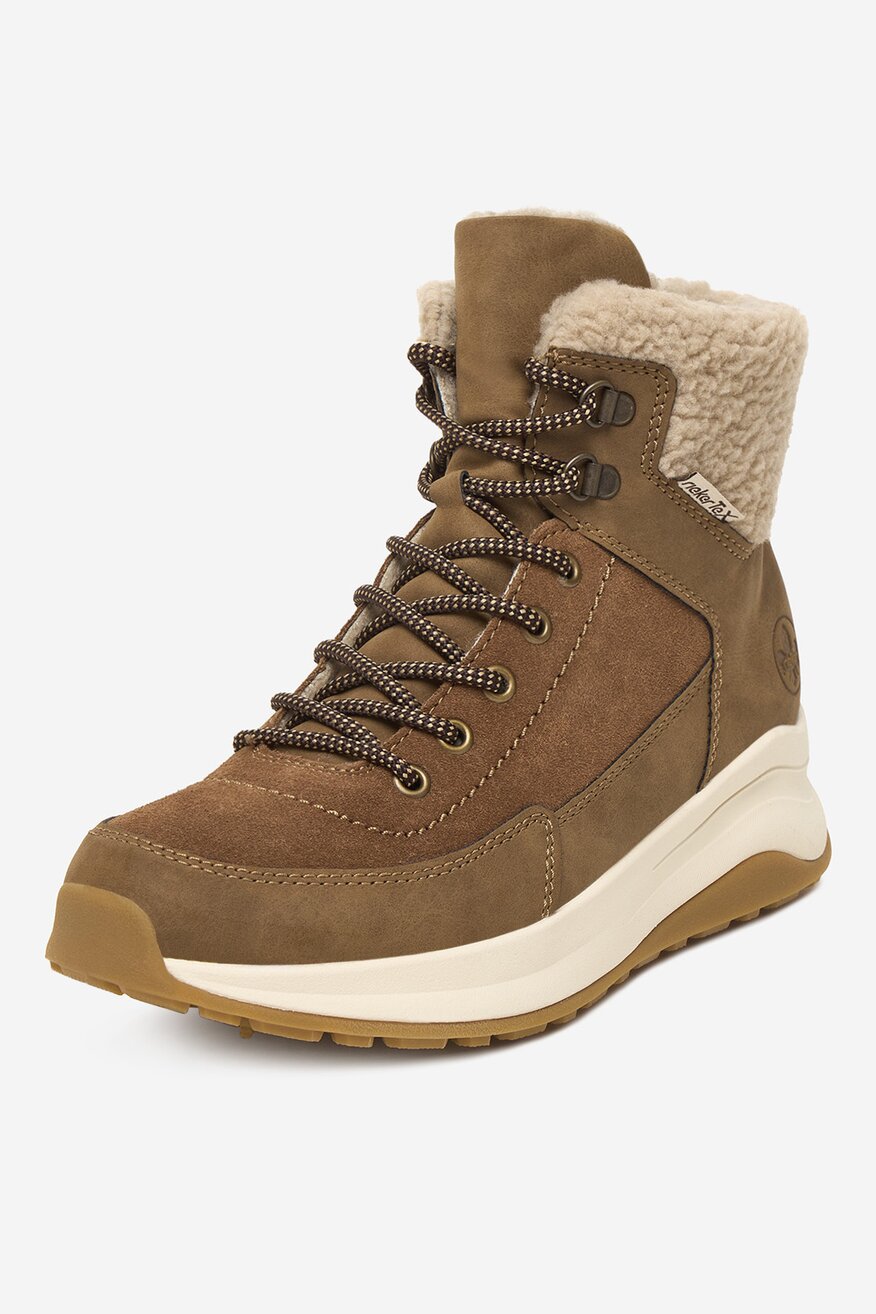 
                Rieker - Trzewiki zamszowe ocieplane - 2230085548410