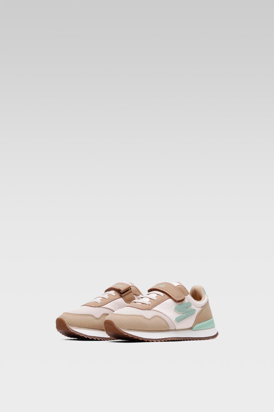 Sprandi - Obuwie sportowe pastelowe beżowe - 5903698939544