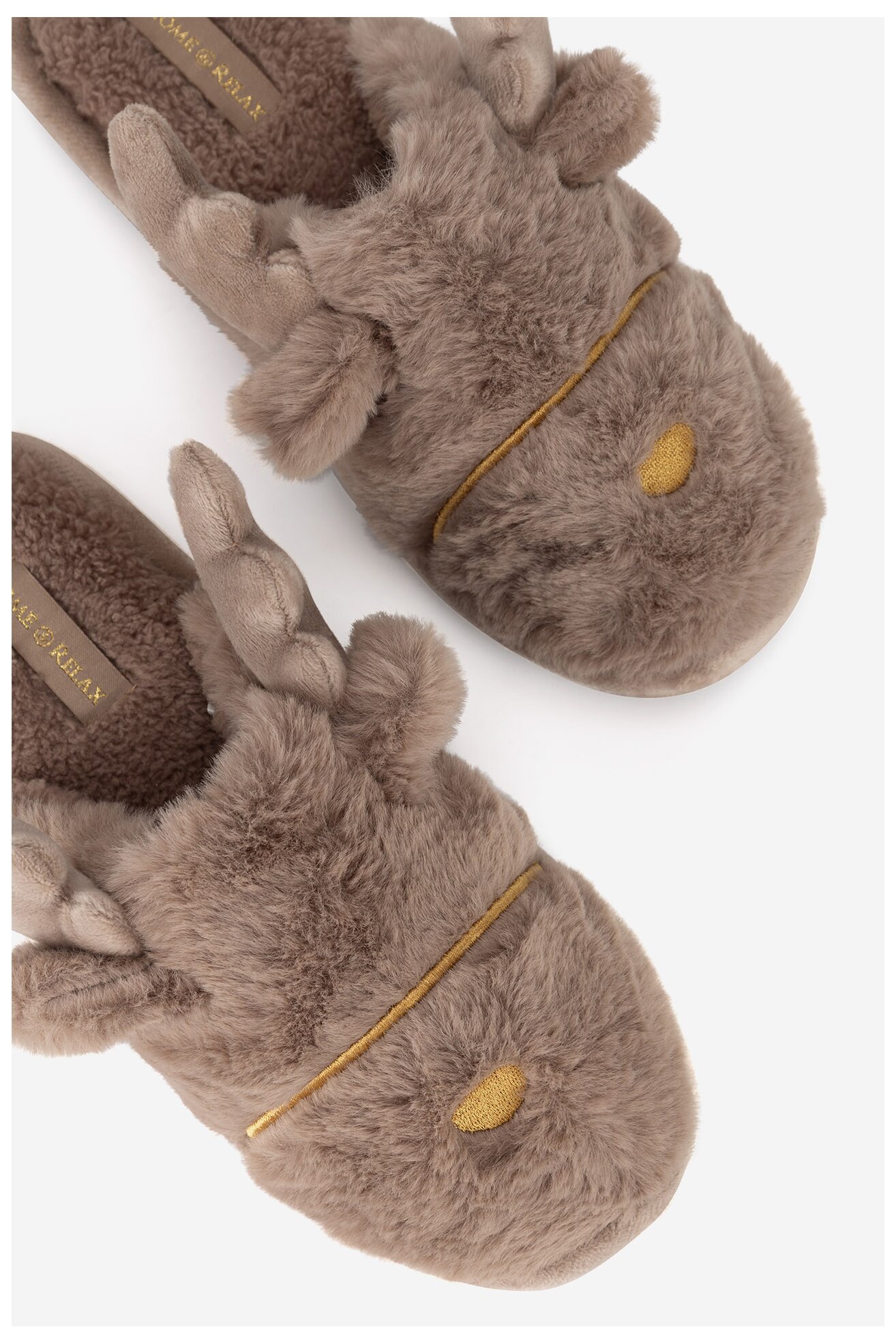 Papuci de casă Home&Relax BE-C21 BEJ ÎNCHIS