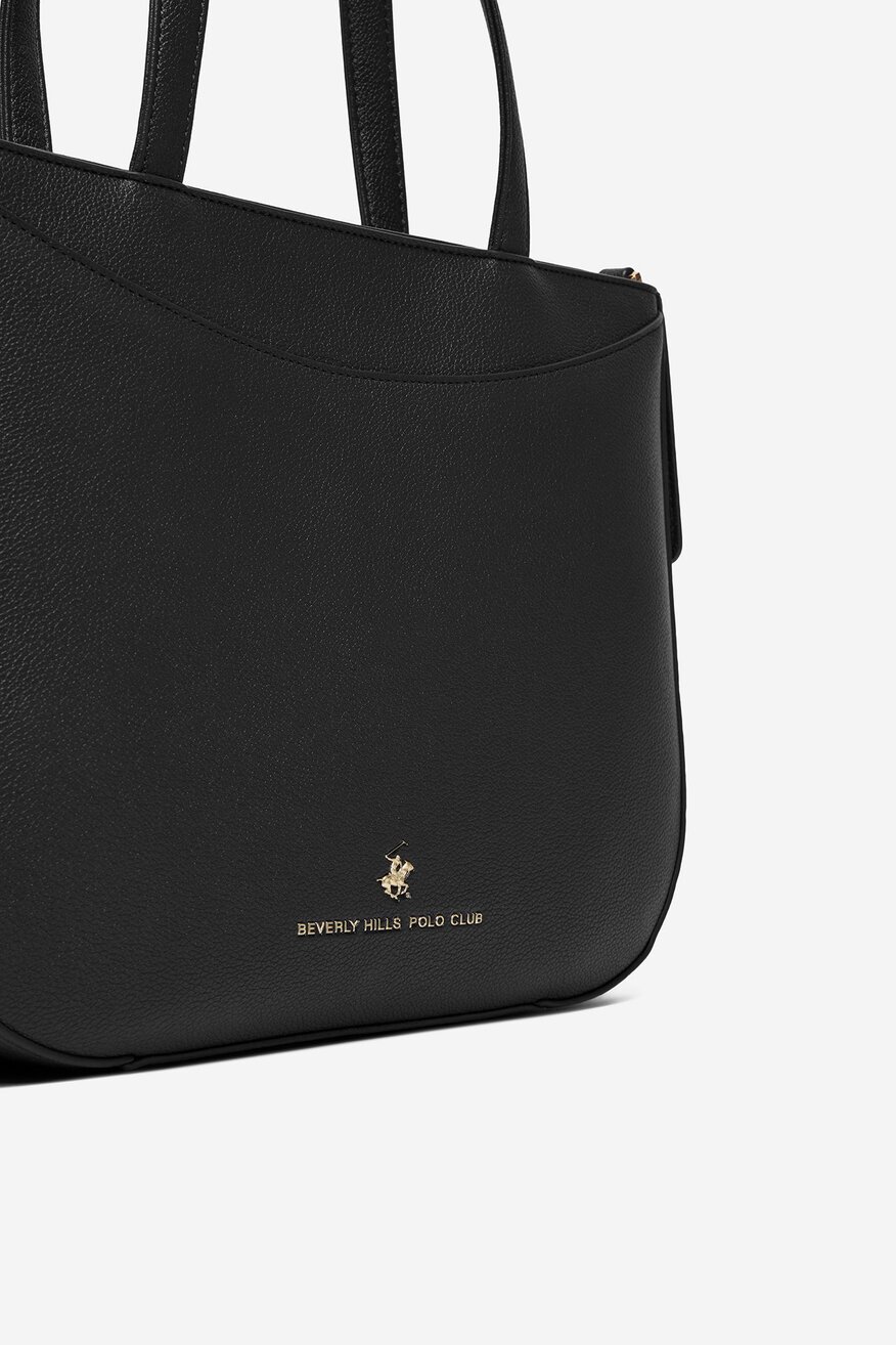 
                Дамска чанта Beverly Hills Polo Club ЧЕРЕН - 5906751598092