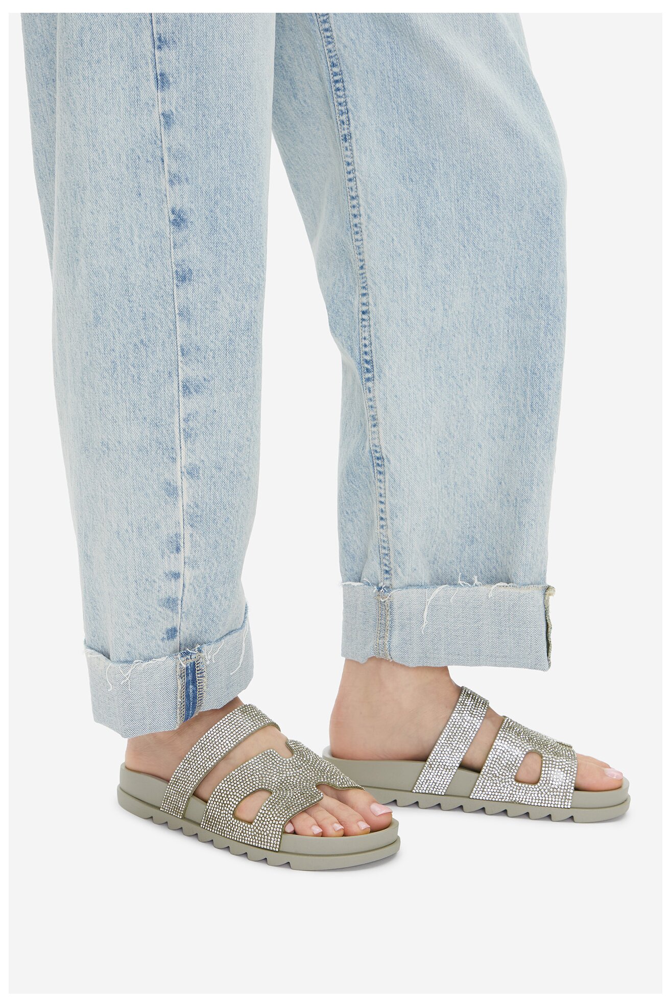 Șlapi Jenny LC050429 GRI DESCHIS