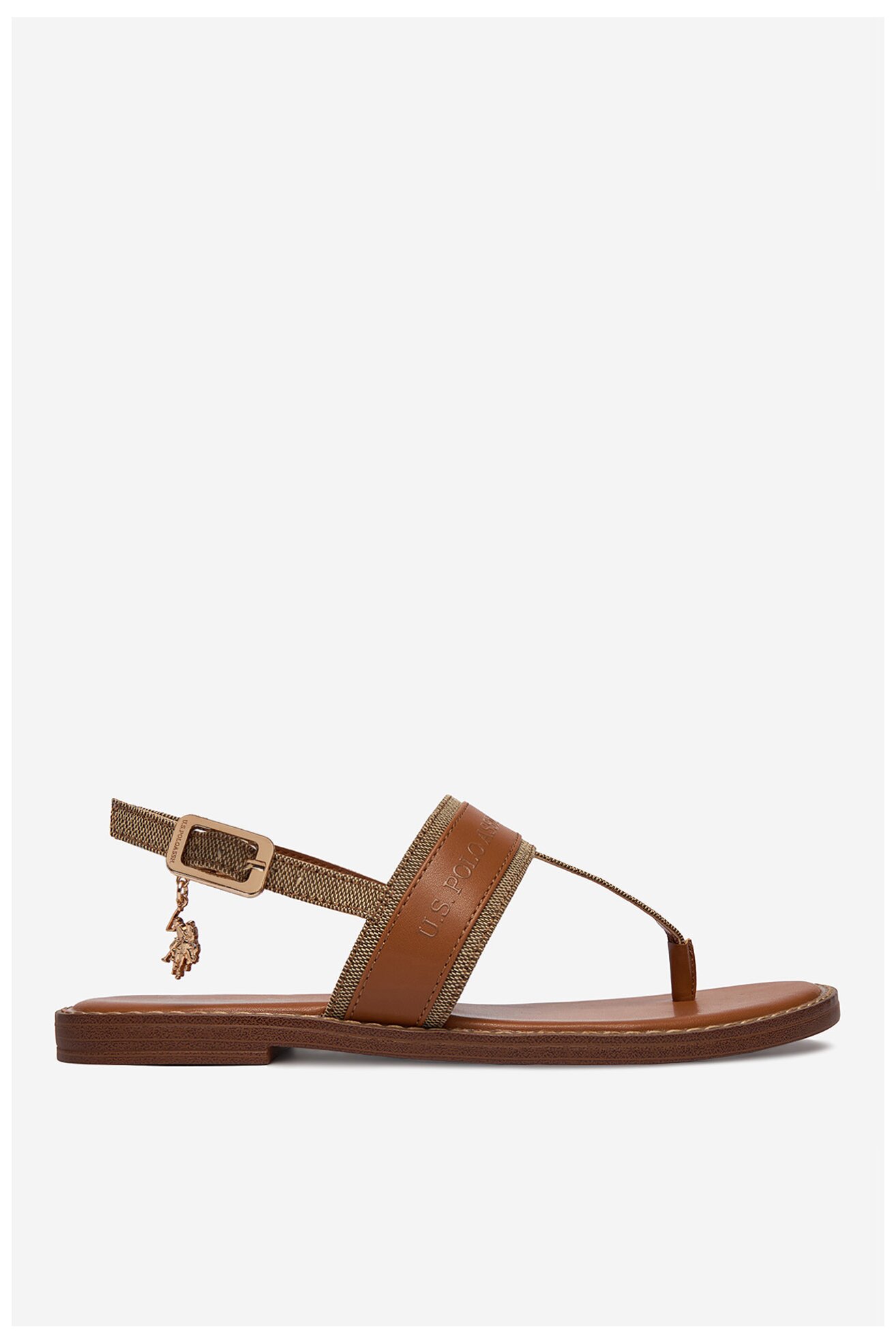 Sandały U.S. POLO ASSN. EO-CASSIE001W/6TY1 Camel