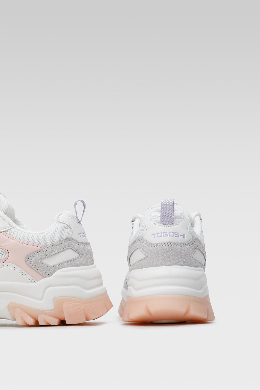 Togoshi - Sneakersy pastelowe białe - 5904248309473
