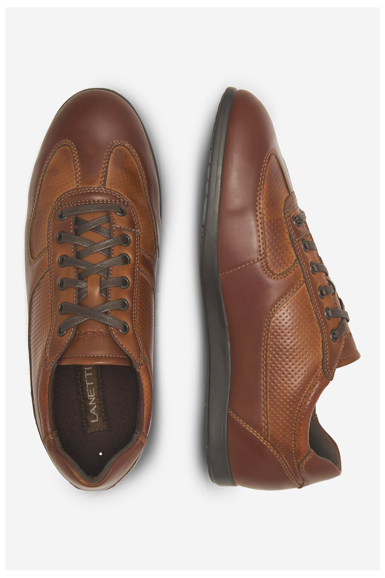 Félcipő Lanetti BOBO-23 MBS CAMEL