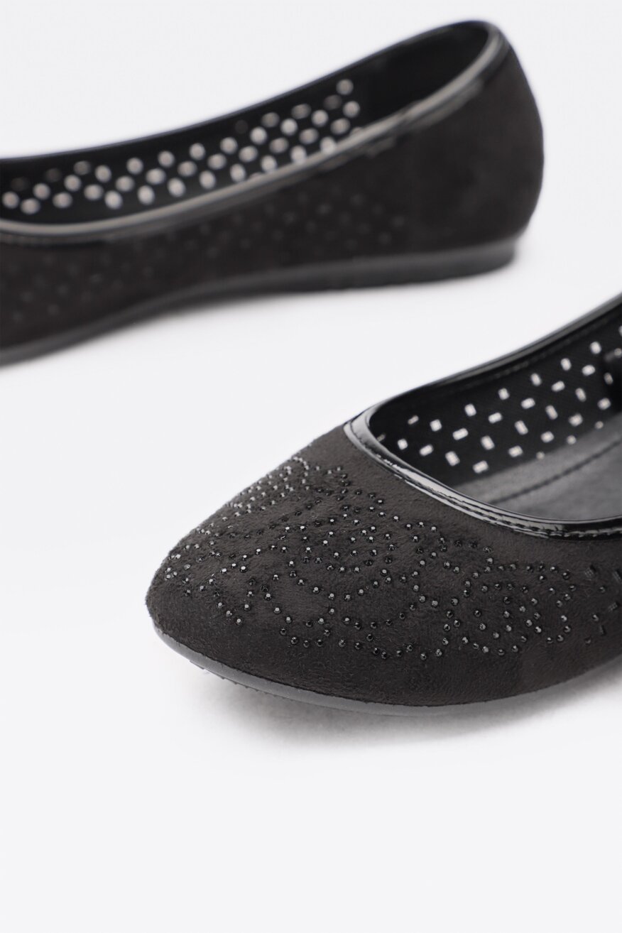 
                Bassano - Baleriny przezroczyste czarne - 5903698303703