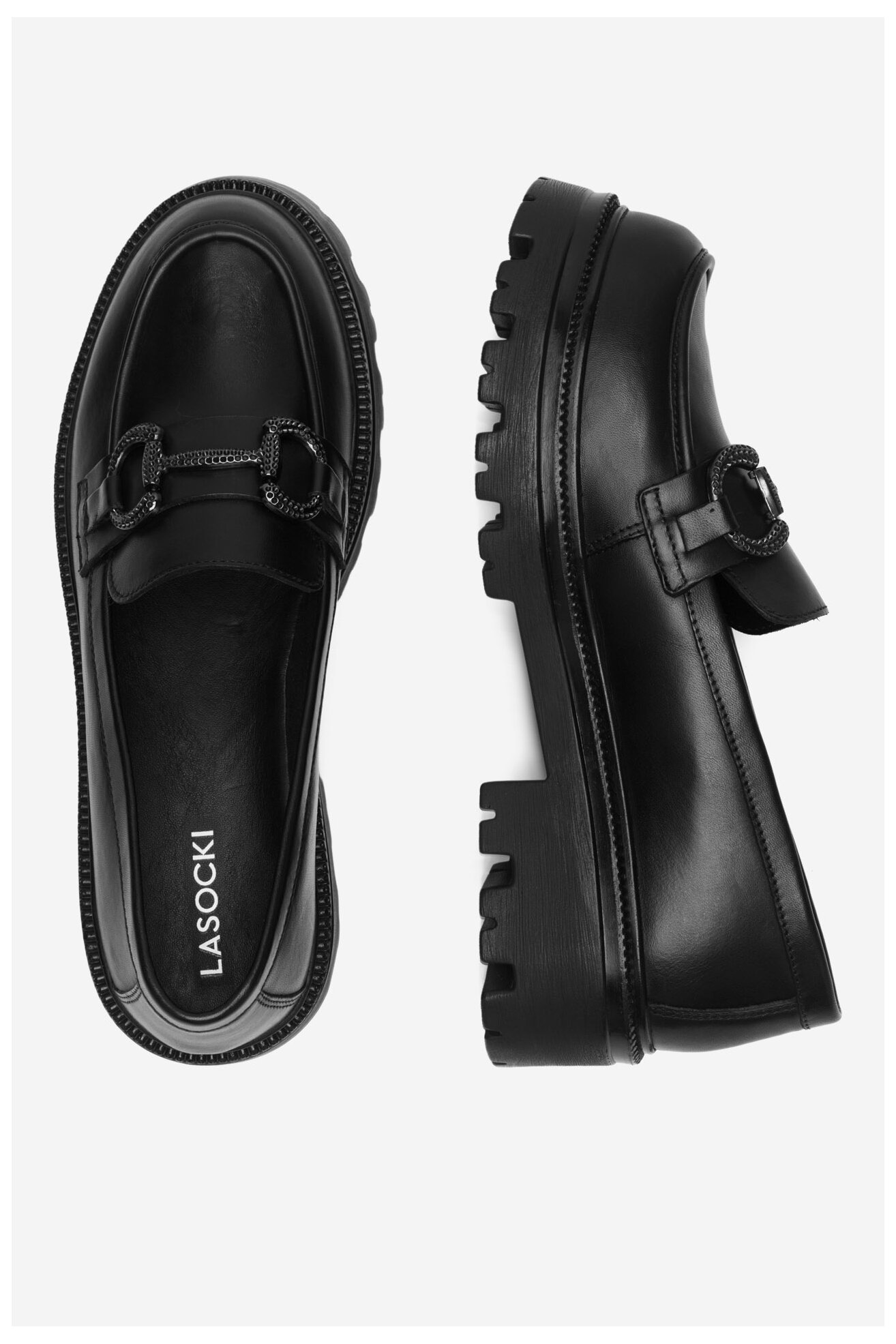Mokaszin Lasocki WI33-CS538-SANDY-01 FEKETE