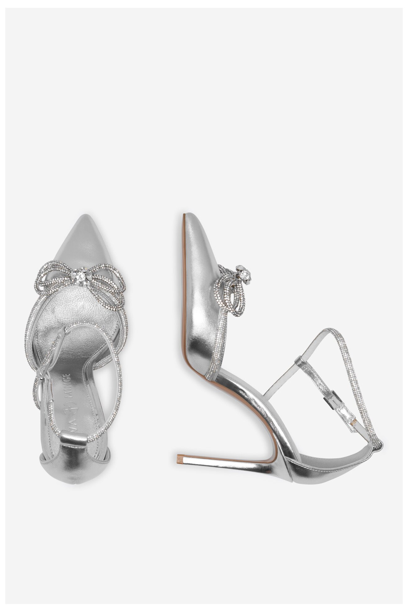 Körömcipő EVA MINGE ANCONA-V325-25531 EZÜST