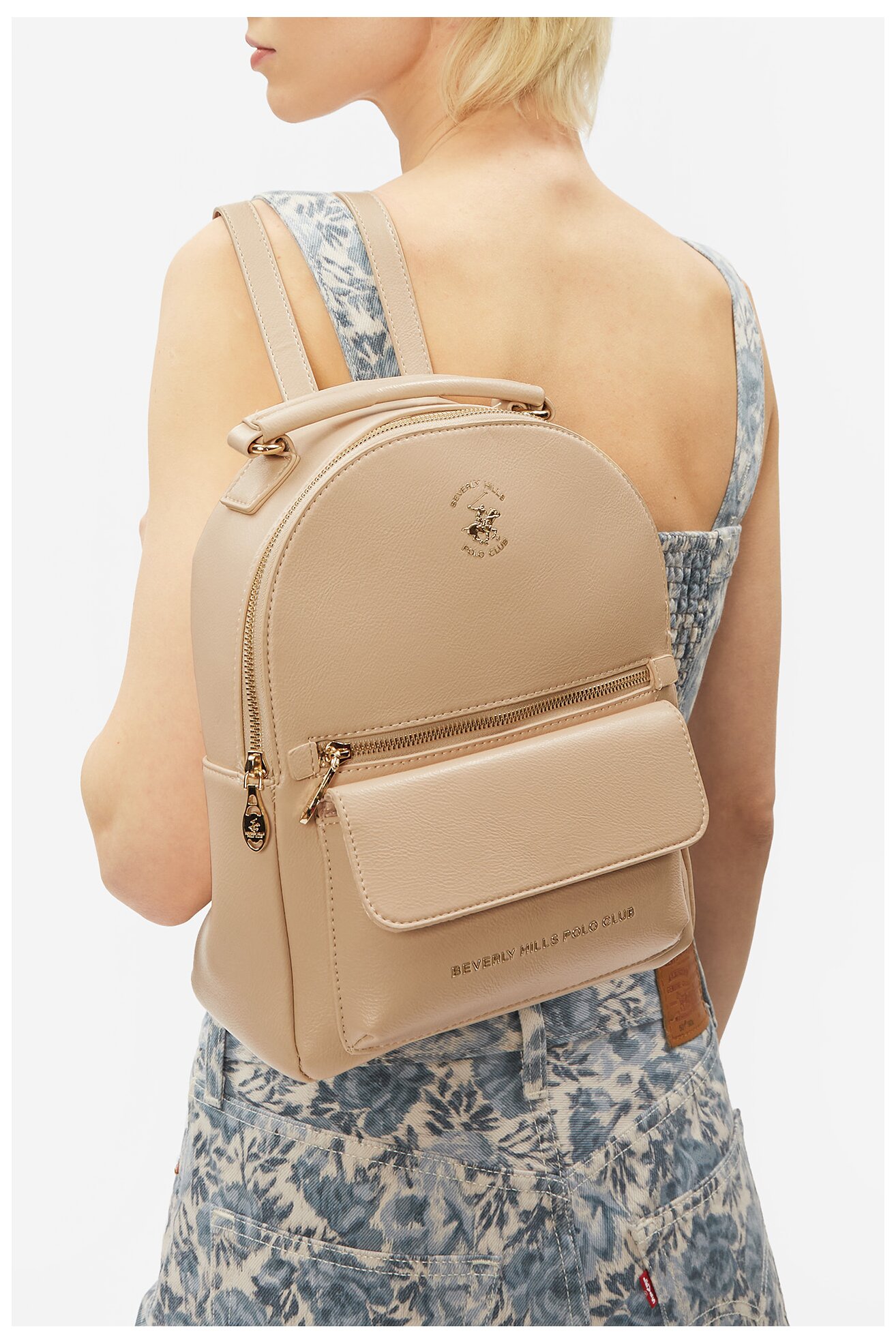 Plecak Beverly Hills Polo Club BHPC-H-001-07 Beżowy