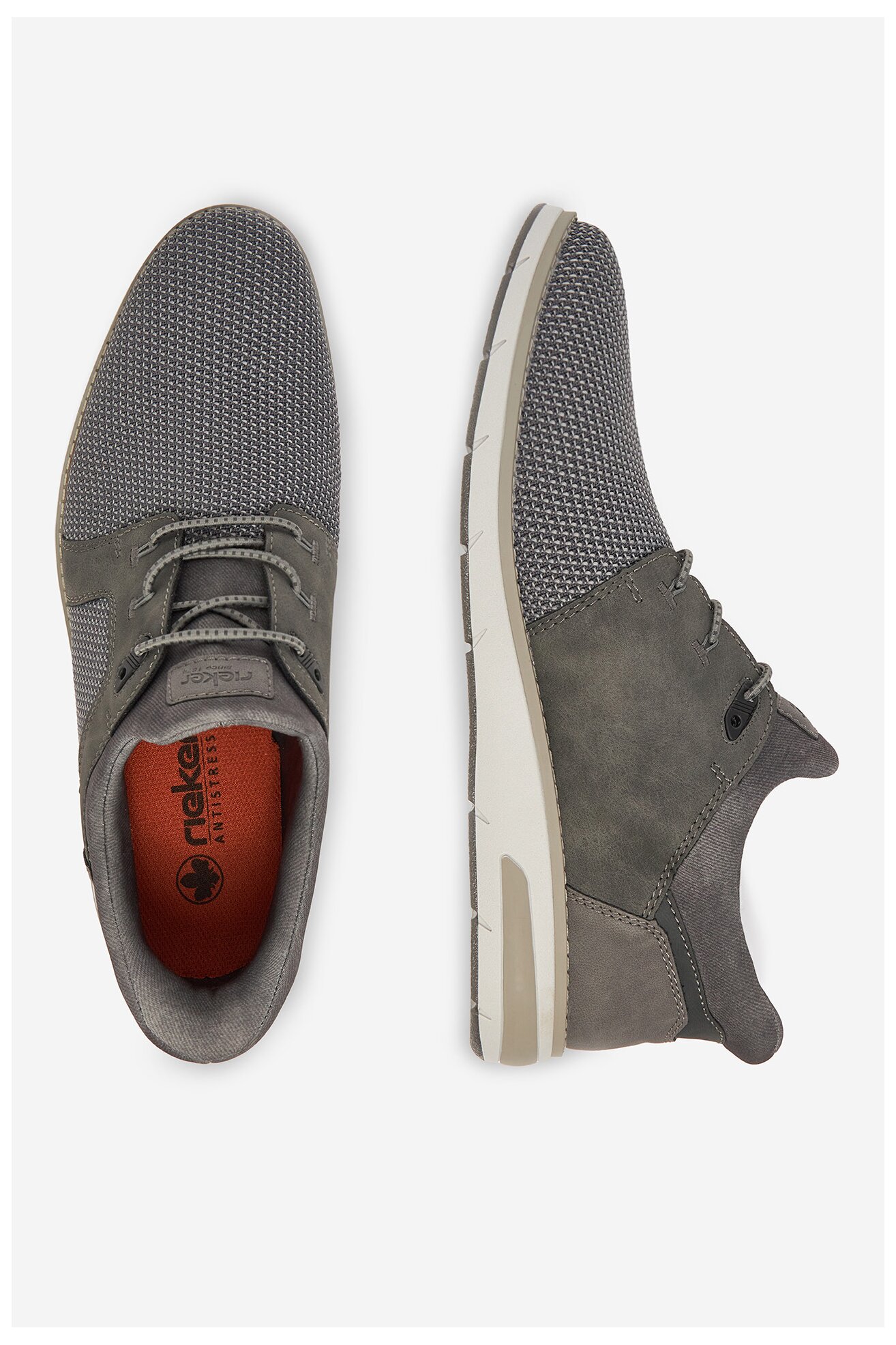 Półbuty Rieker 11358-42 Szary