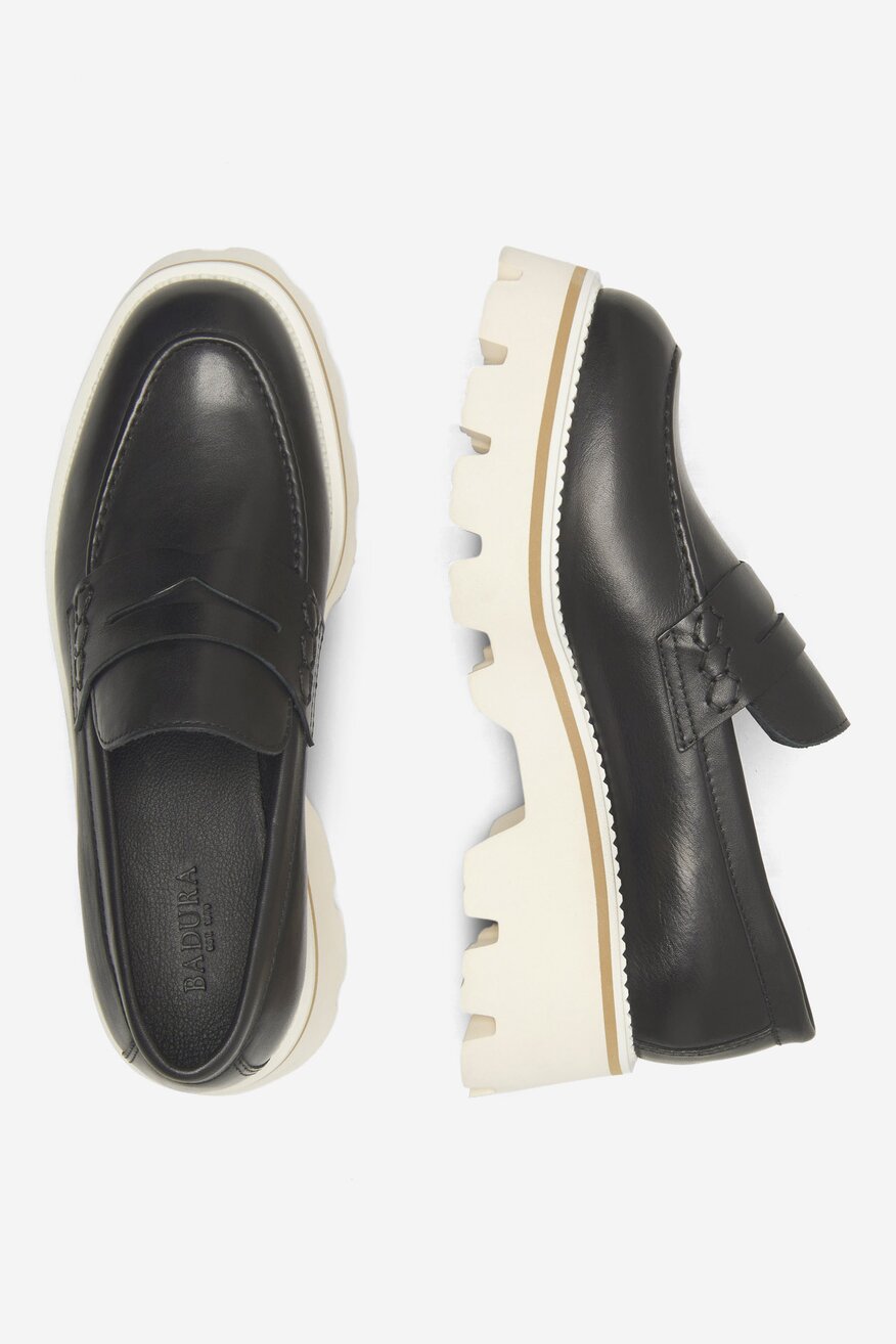 Badura - Loafersy skórzane - 5905588514008