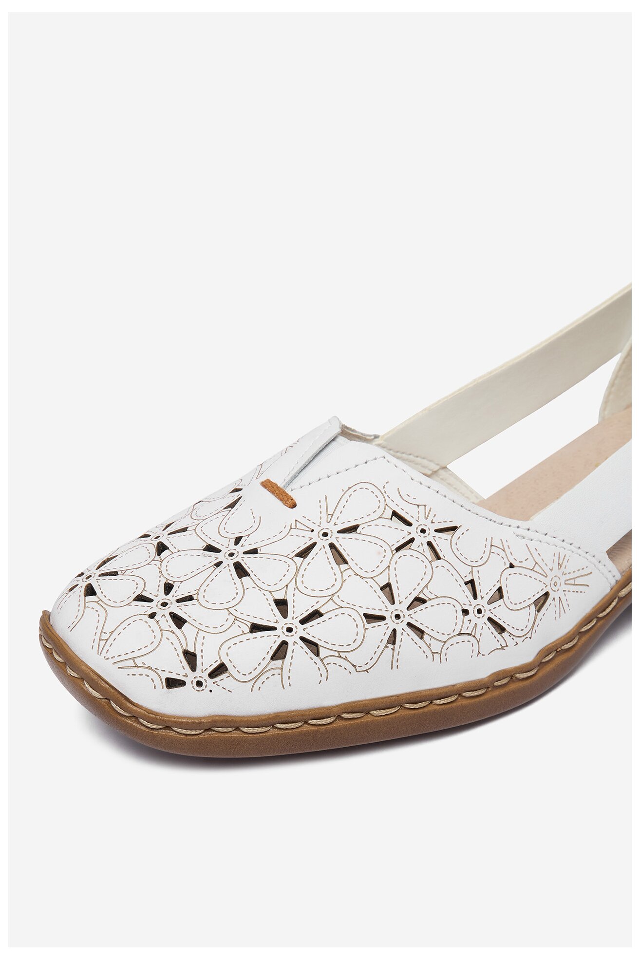 Półbuty Rieker CEO-41356-80 Biały