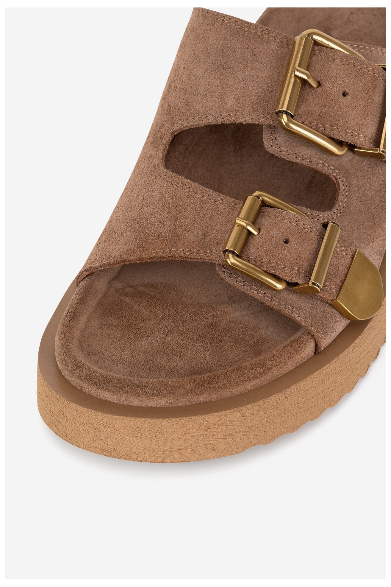 Șlapi Badura CYCLAMEN-80033-25 BEJ ÎNCHIS